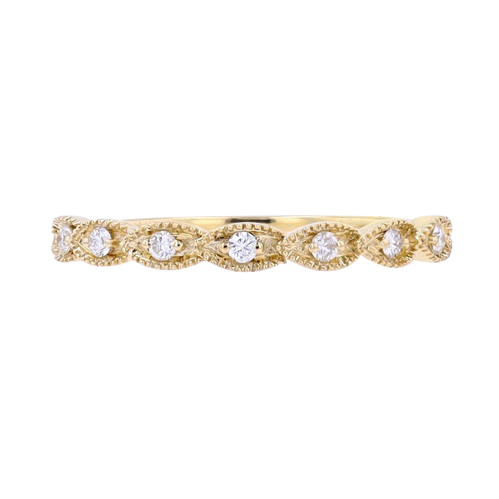 10K Diamond Scalloped Band <p><strong>More Colors Available</p></strong>