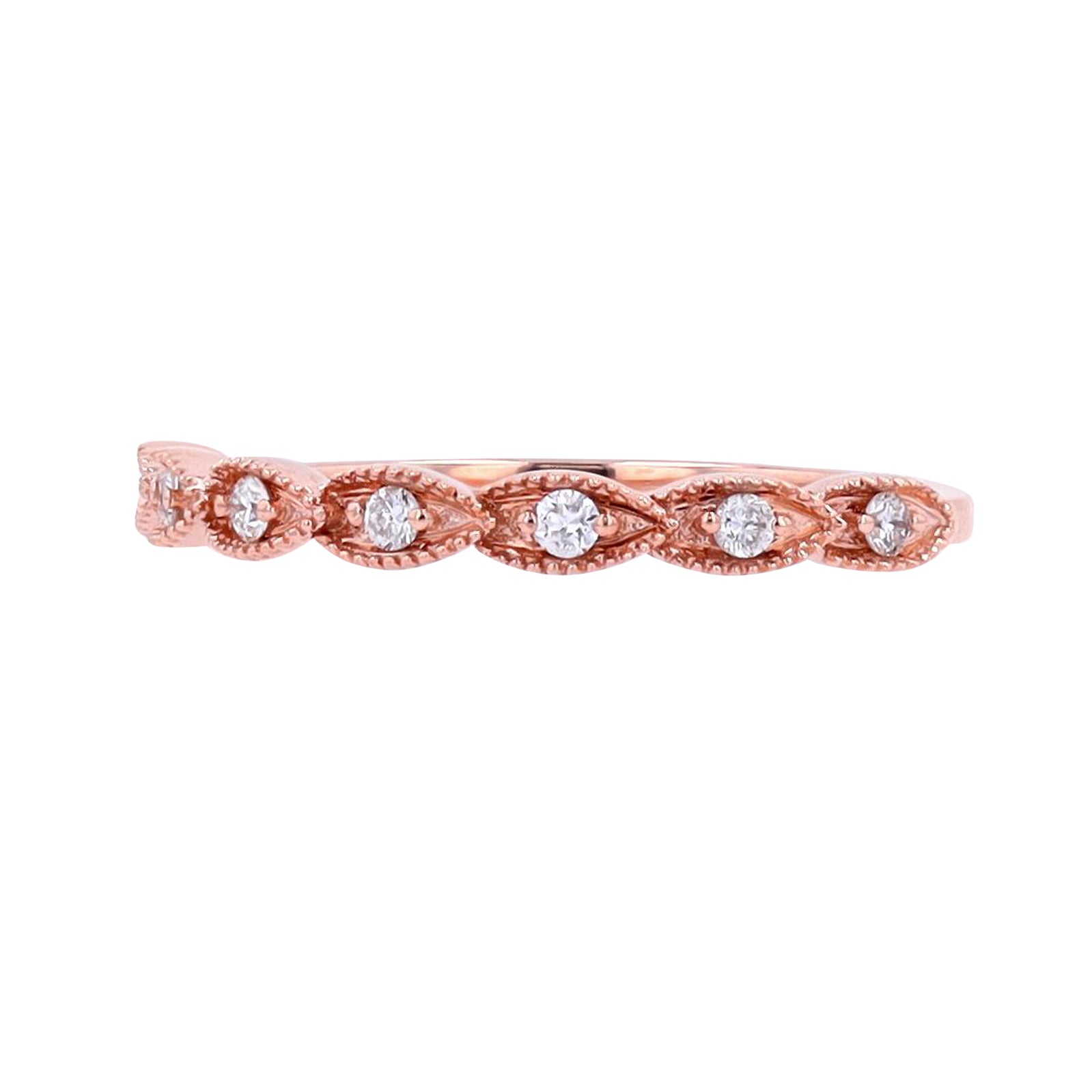 10K Diamond Scalloped Band <p><strong>More Colors Available</p></strong>