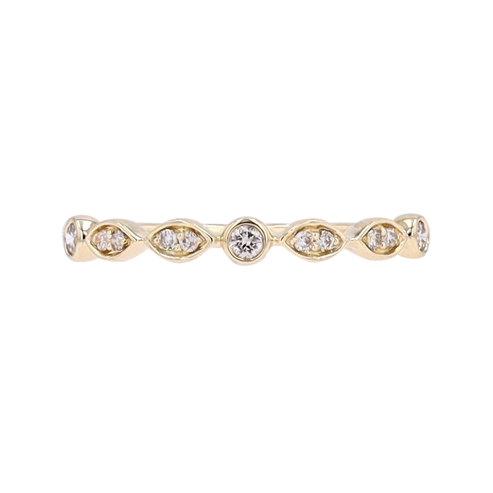 10K Diamond Stackable Band<p><strong>More Colors Available</p></strong>