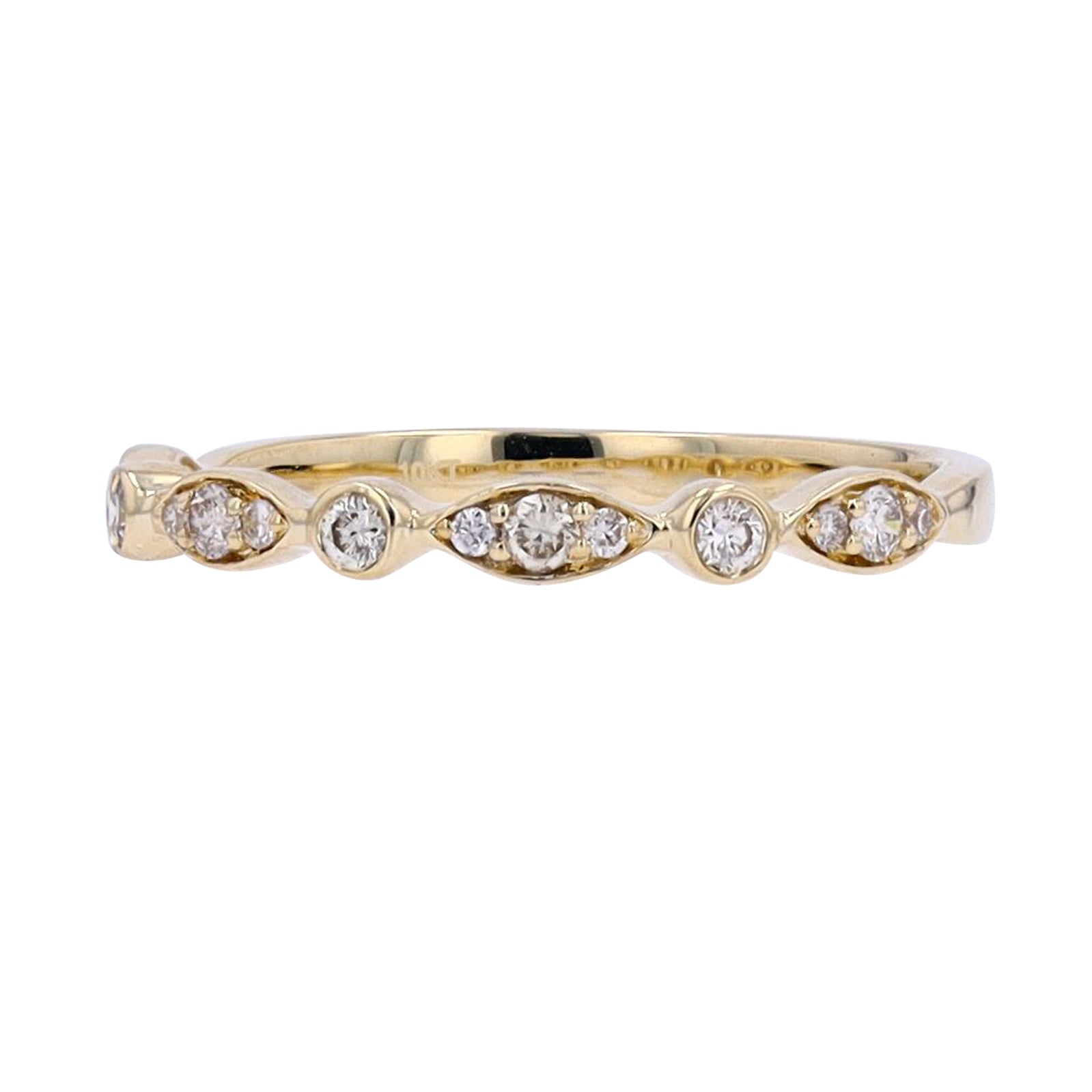 10K Diamond Stackable Wedding Band<p><strong>More Colors Available</p></strong>