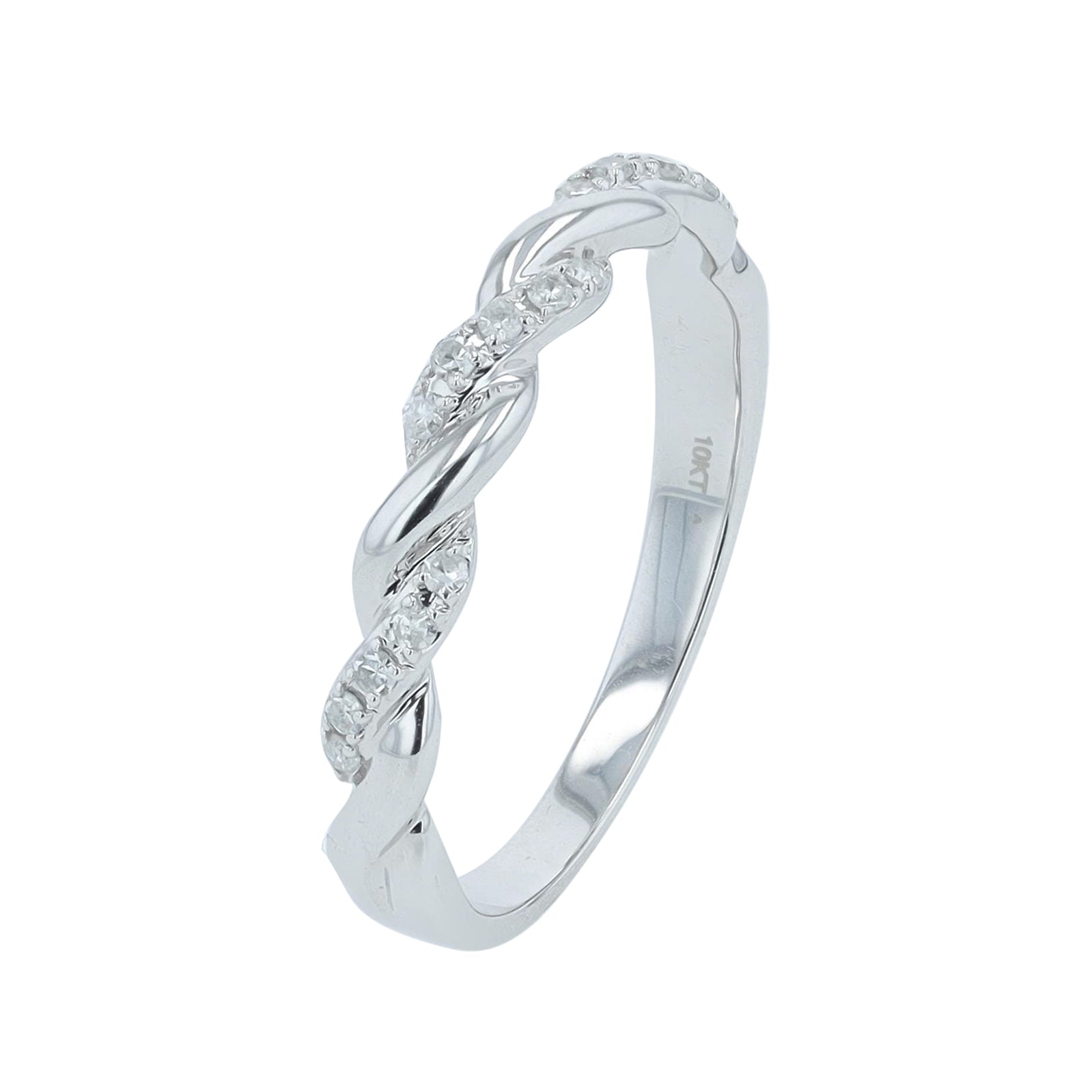 10K Diamond Twisted Band<p><strong>More Colors Available</p></strong>