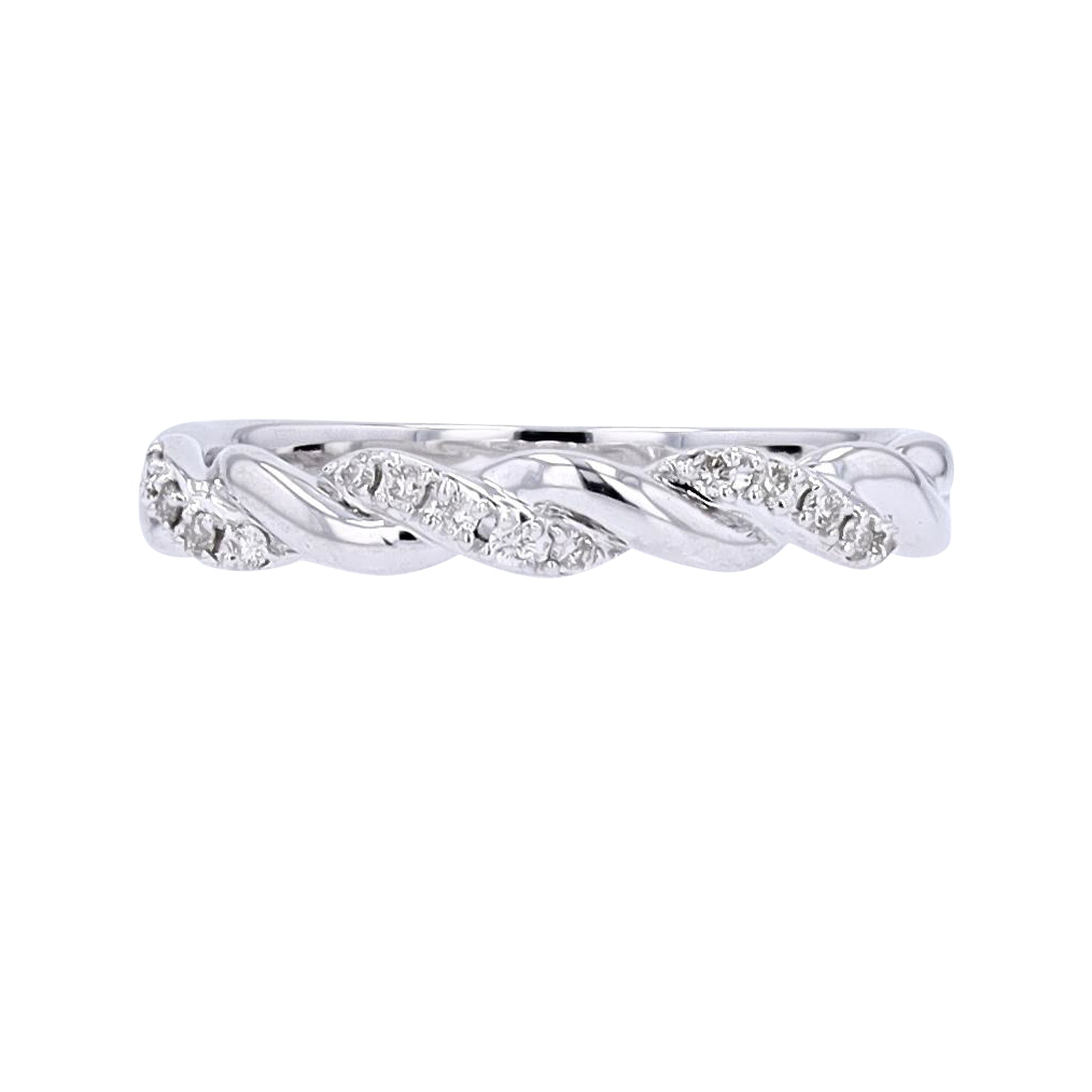 10K Diamond Twisted Band<p><strong>More Colors Available</p></strong>