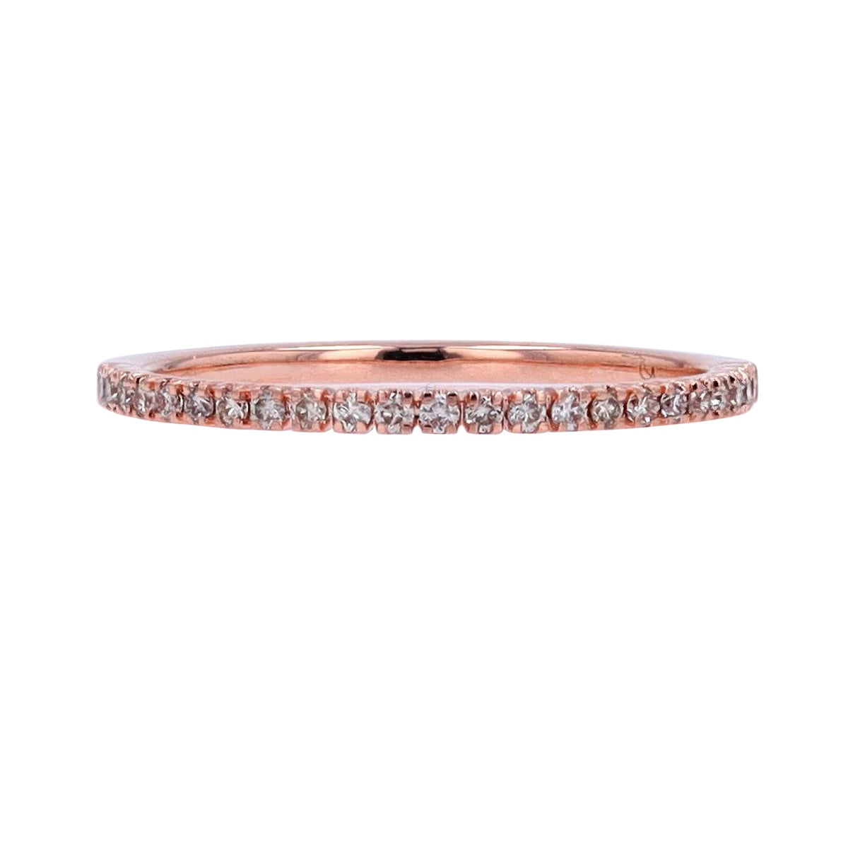 14K Diamond Wedding Band