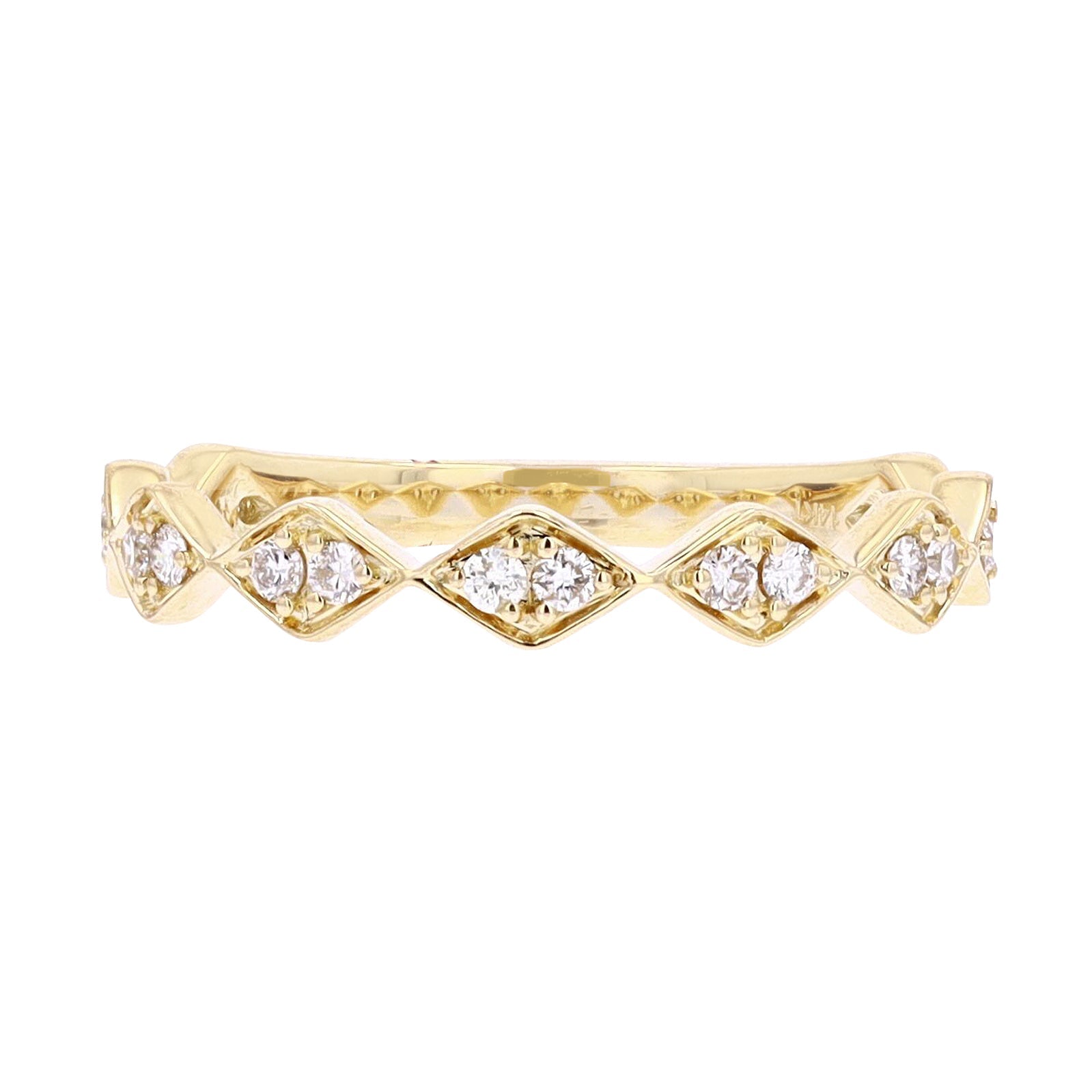 10K 0.22 CT Diamond Stackable Band<p><strong>More Colors Available</p></strong>