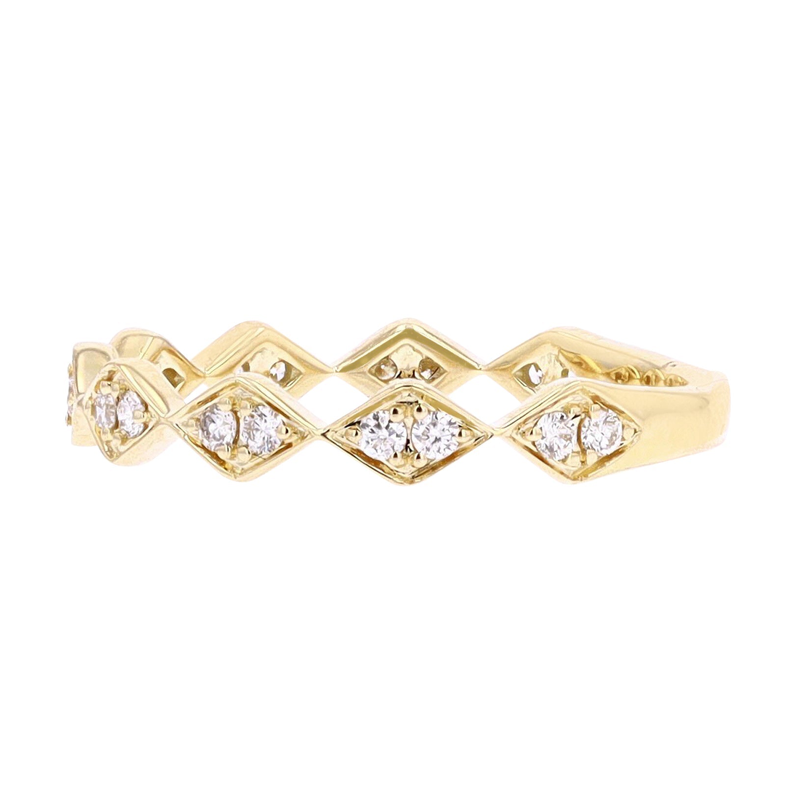 10K 0.22 CT Diamond Stackable Band<p><strong>More Colors Available</p></strong>