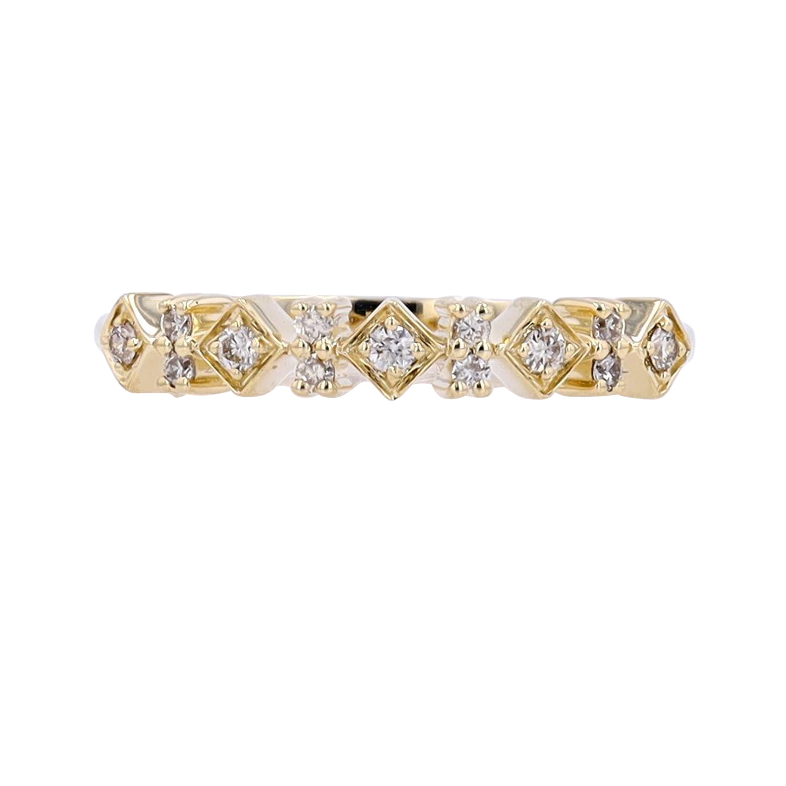 10K Diamond Stackable Band<p><strong>More Colors Available</p></strong>