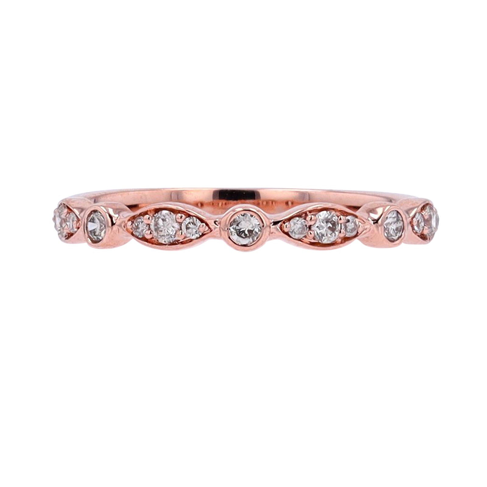 10K Diamond Stackable Wedding Band<p><strong>More Colors Available</p></strong>