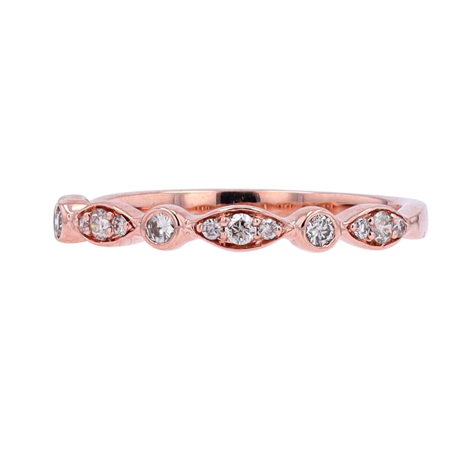 10K Diamond Stackable Wedding Band<p><strong>More Colors Available</p></strong>