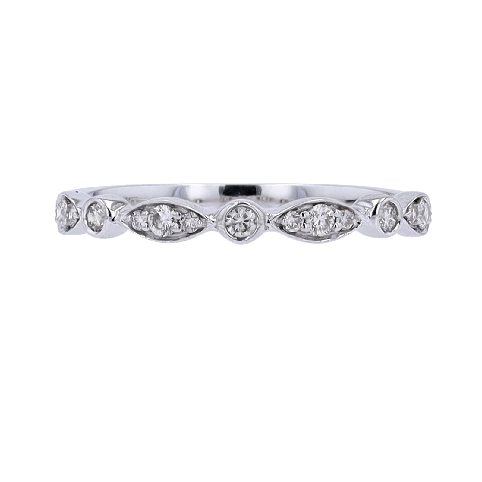 10K Diamond Stackable Wedding Band<p><strong>More Colors Available</p></strong>