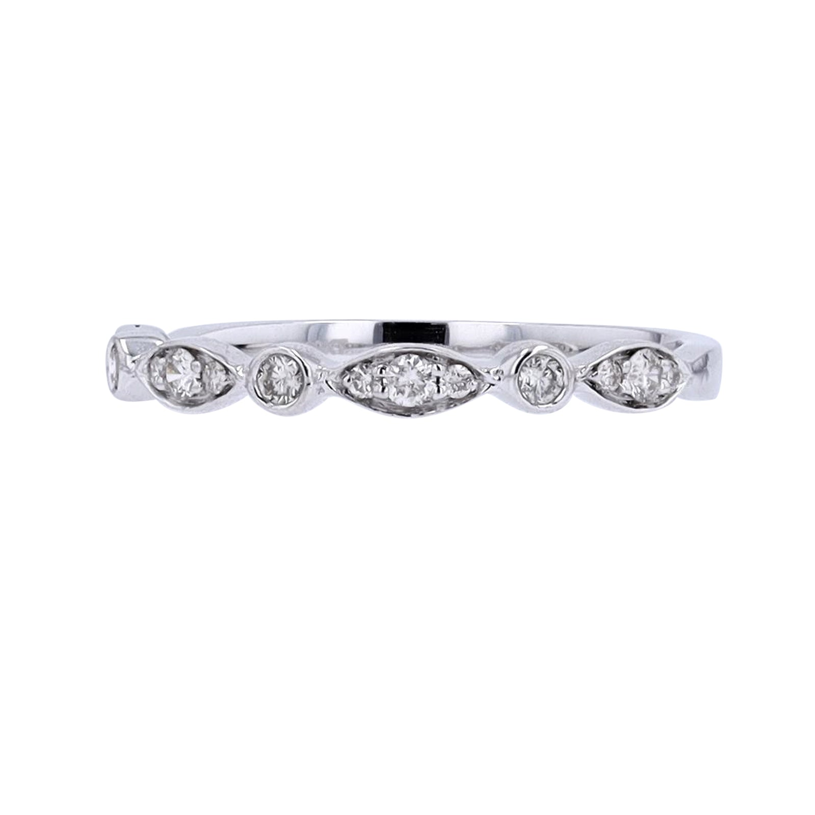 10K Diamond Stackable Wedding Band<p><strong>More Colors Available</p></strong>