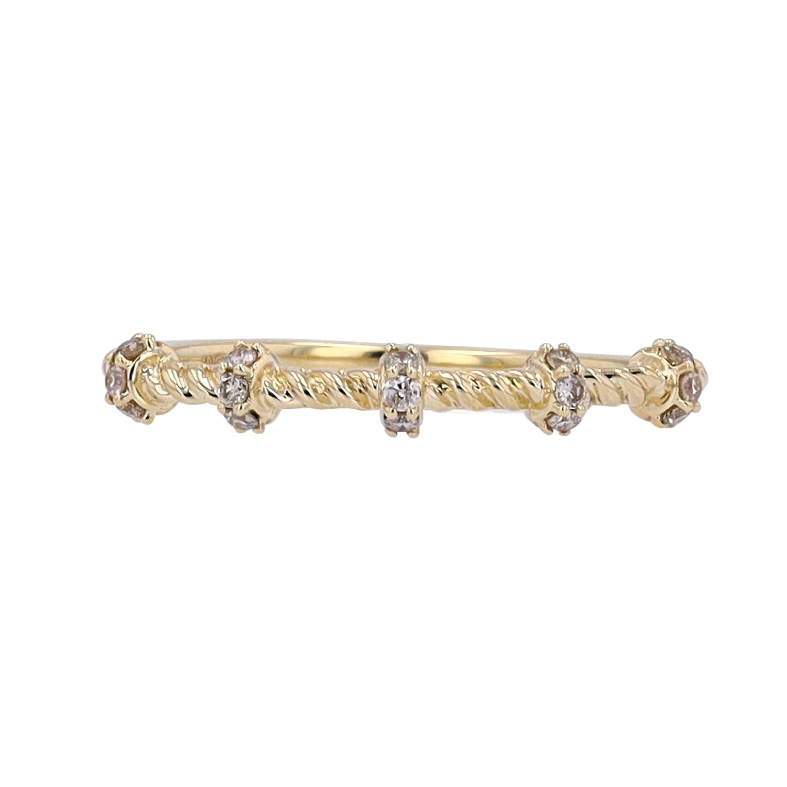 10K Diamond Stackable Band<p><strong>More Colors Available</p></strong>