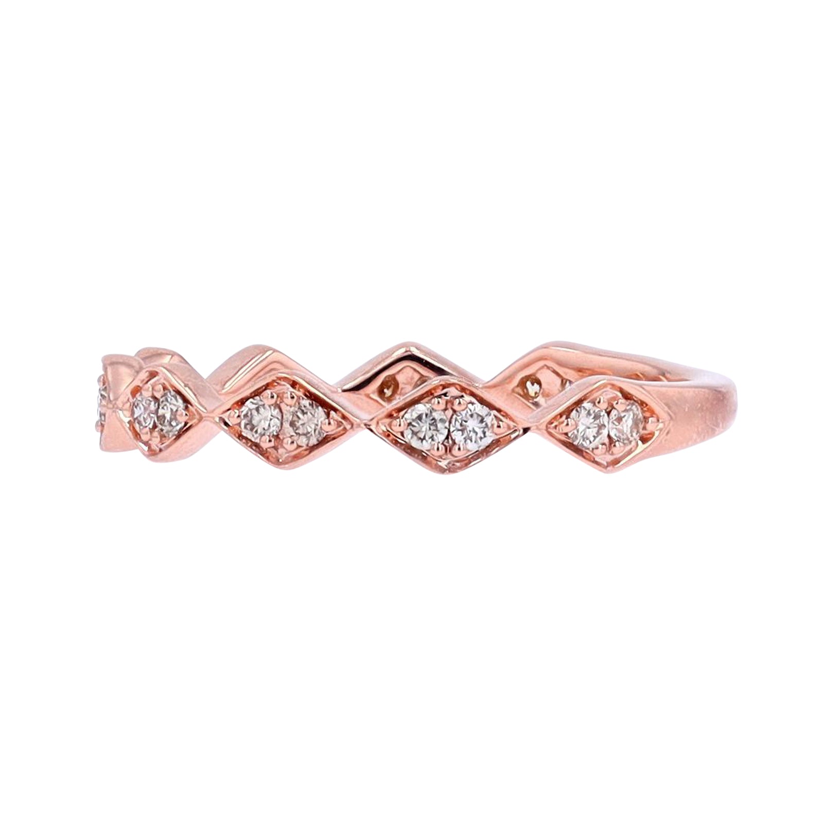 10K 0.22 CT Diamond Stackable Band<p><strong>More Colors Available</p></strong>