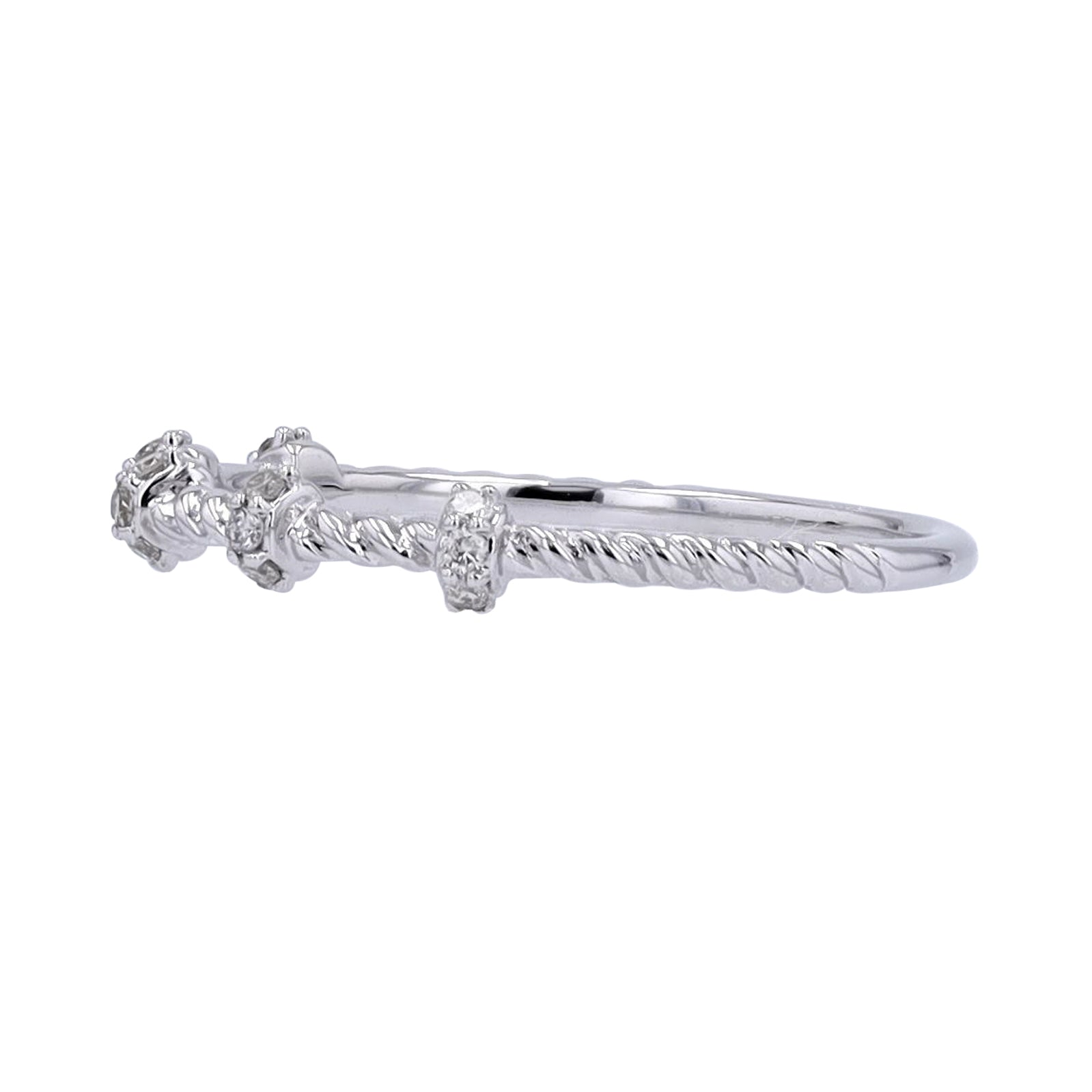 10K Diamond Stackable Band<p><strong>More Colors Available</p></strong>