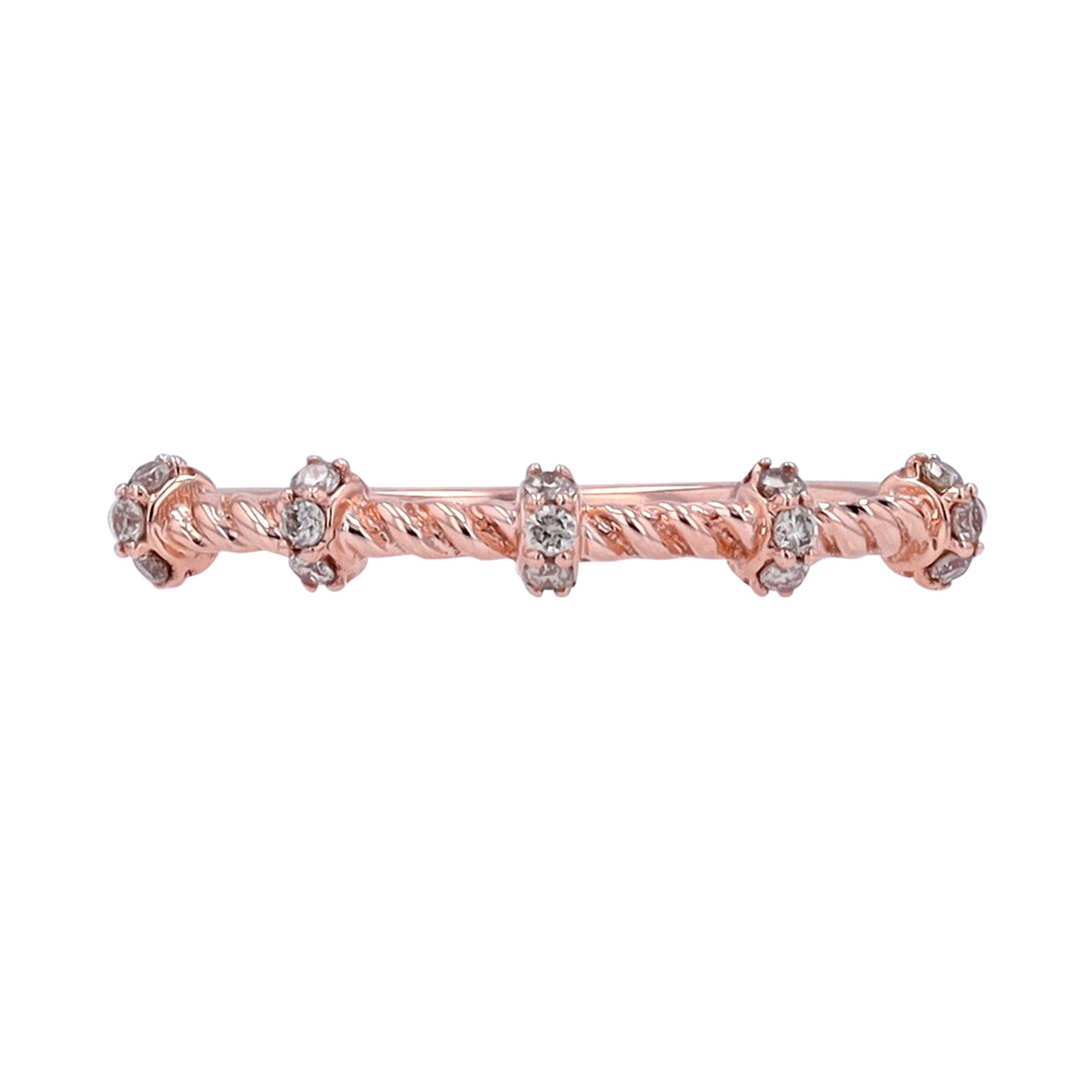 10K Diamond Stackable Band<p><strong>More Colors Available</p></strong>