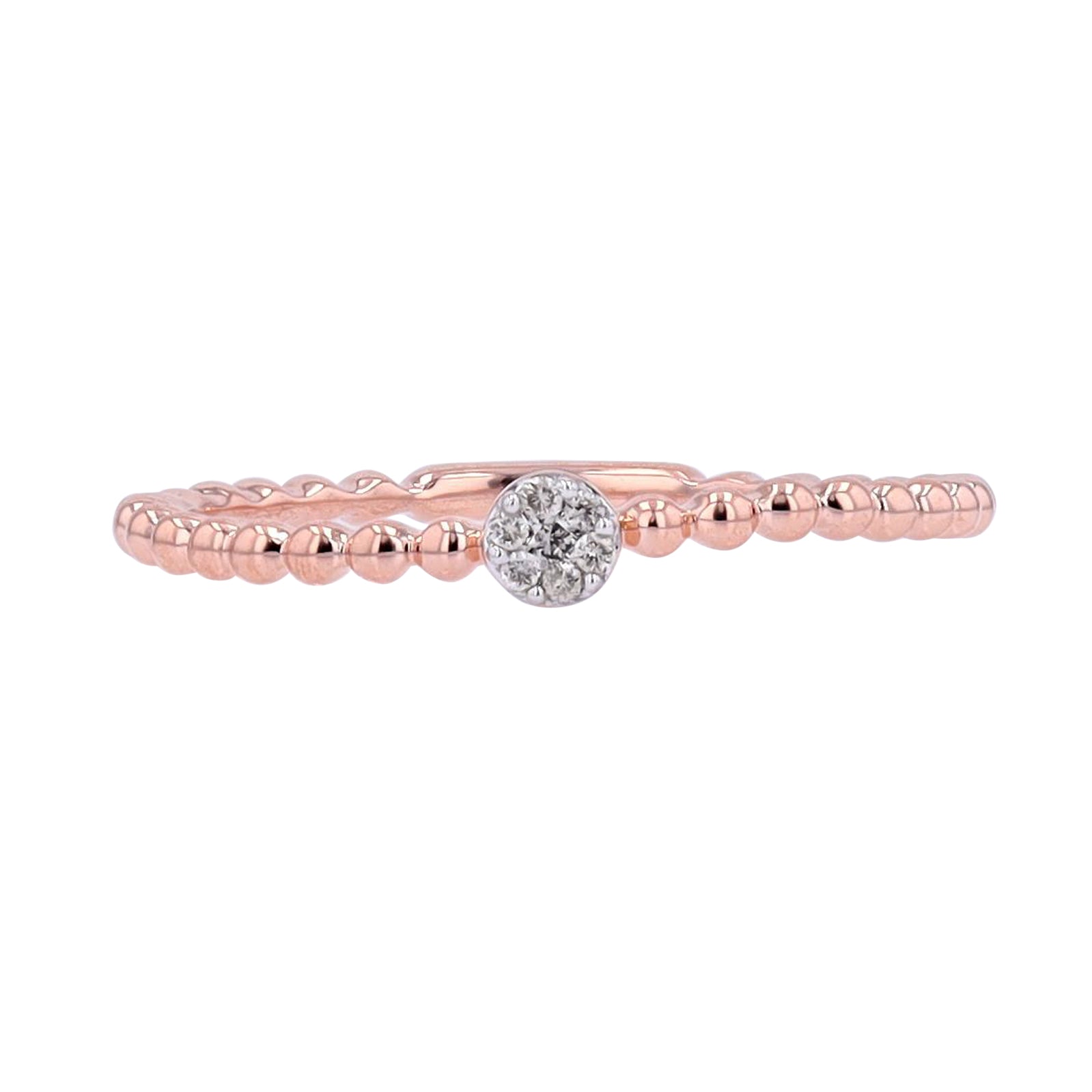 10K Diamond Cluster Stackable Ring<p><strong>More Colors Available</p></strong>