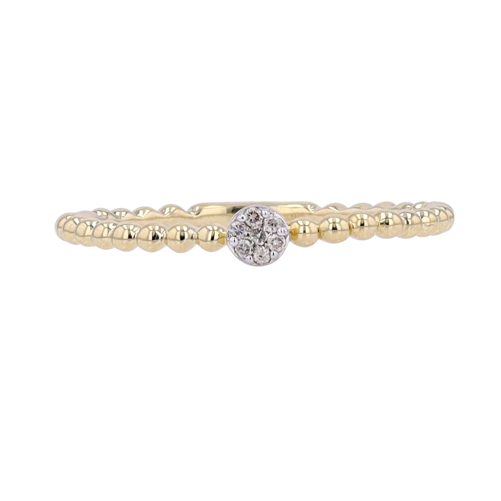 10K Diamond Cluster Stackable Ring<p><strong>More Colors Available</p></strong>