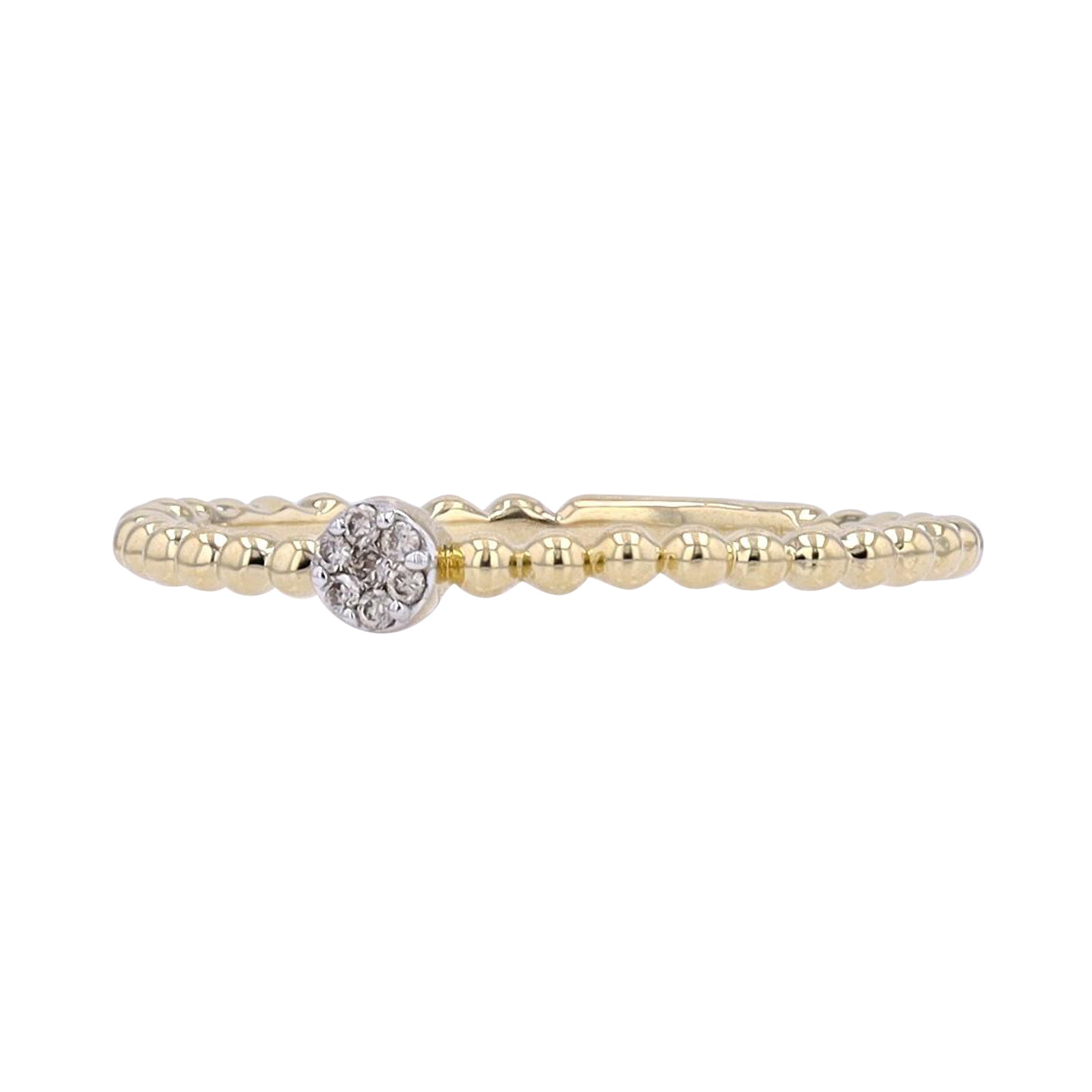 10K Diamond Cluster Stackable Ring<p><strong>More Colors Available</p></strong>