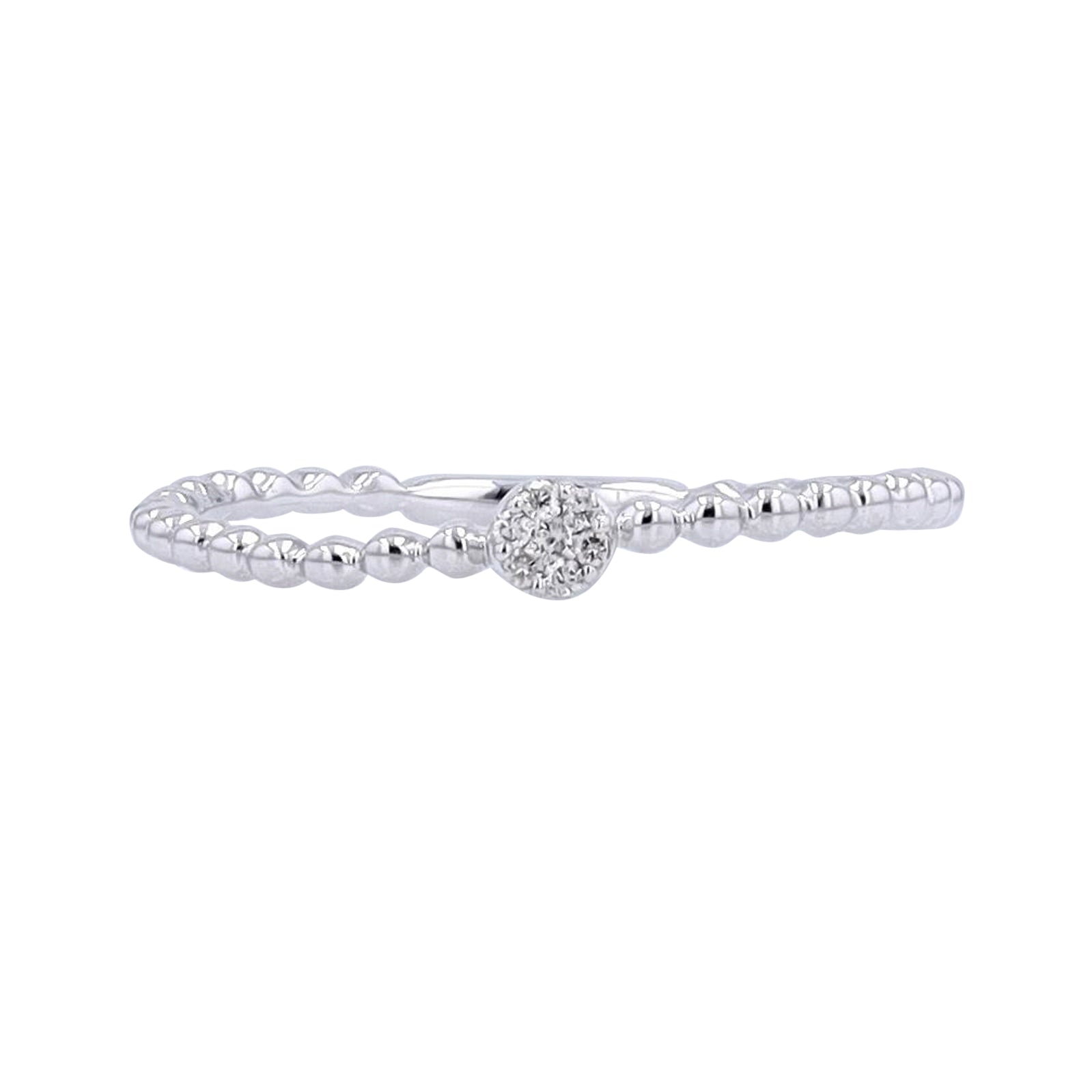 10K Diamond Cluster Stackable Ring<p><strong>More Colors Available</p></strong>