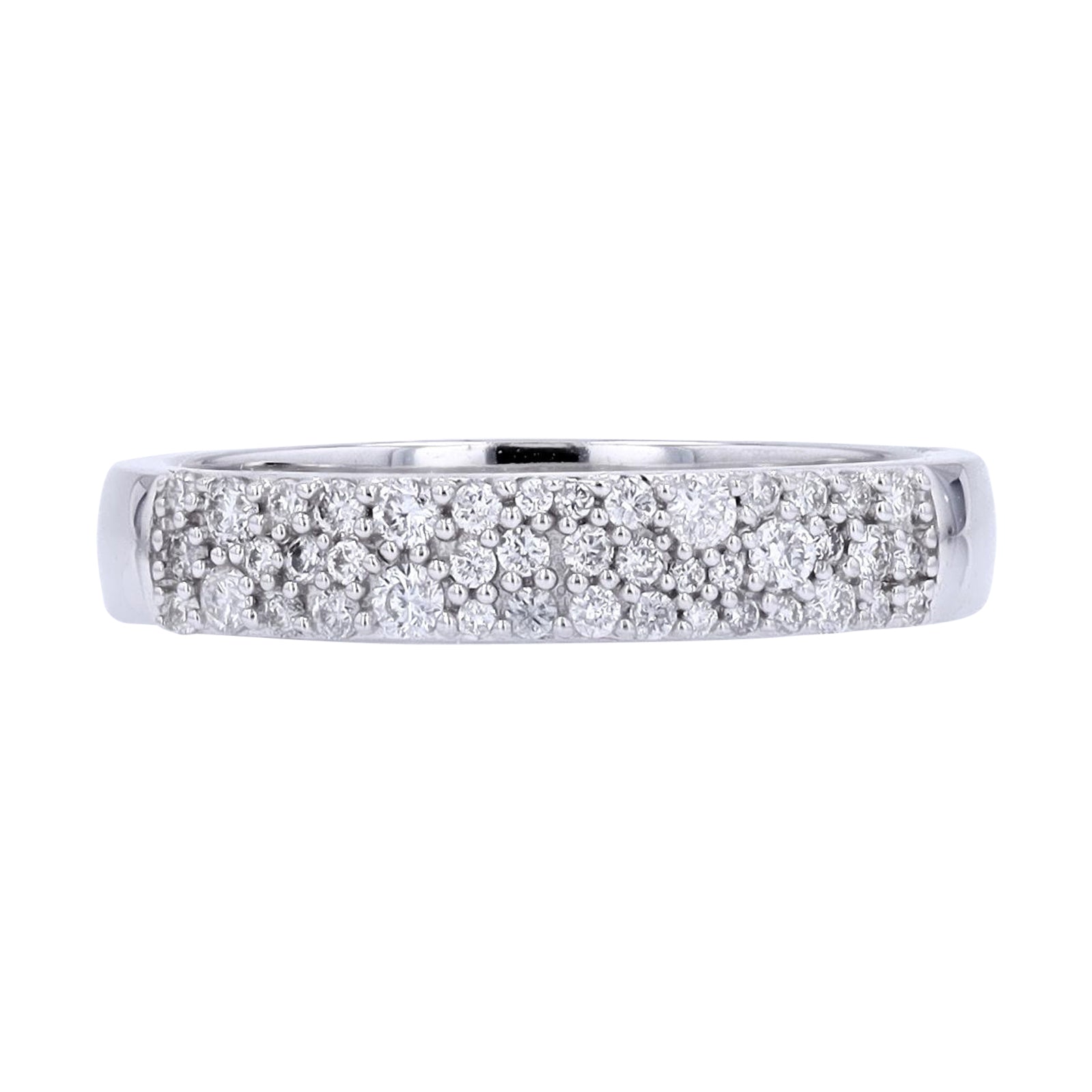 14K WG Simply Vera By Vera Wang .33 CTW Diamond Cluster Band