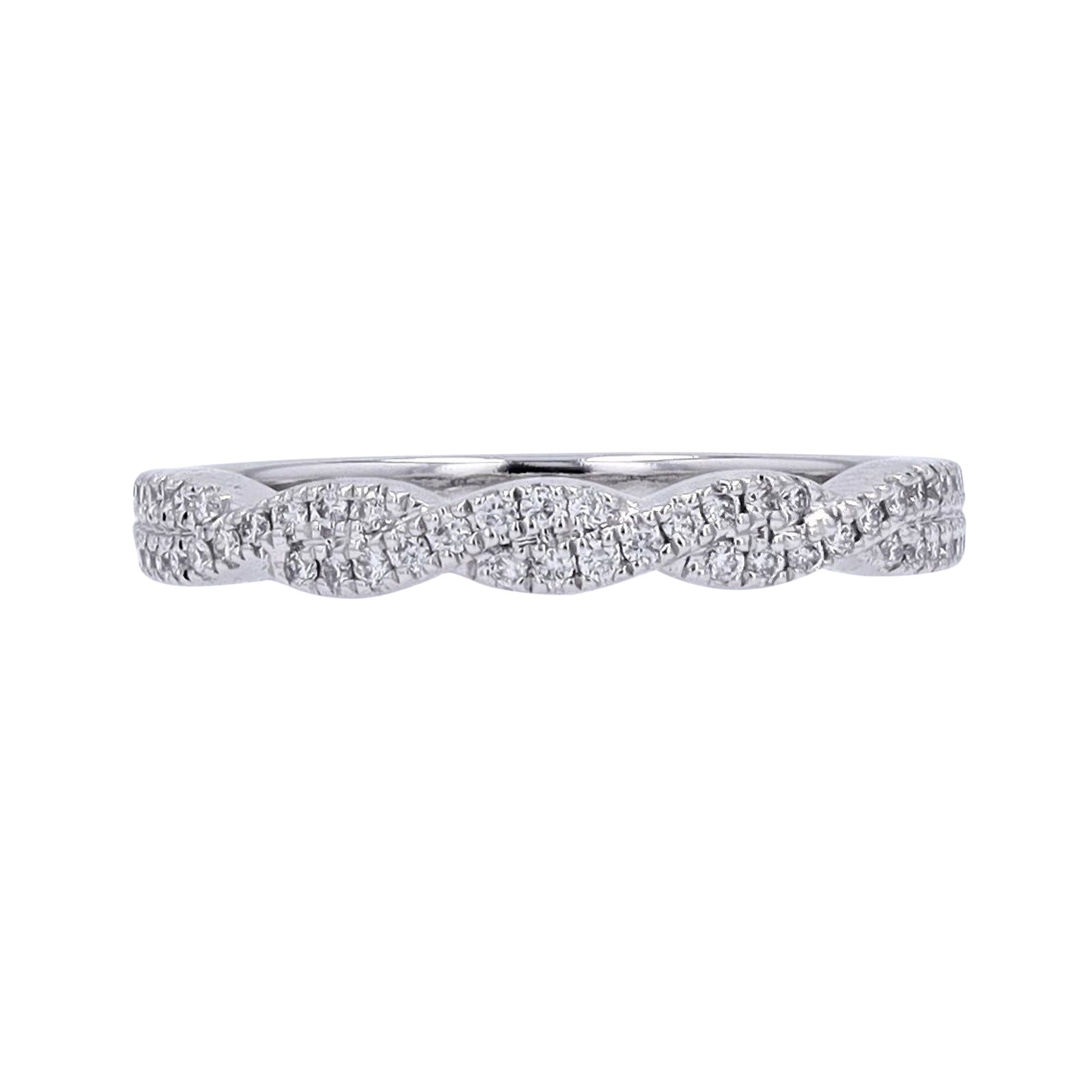 14K Twisted Diamond Band<p><strong>More Colors Available</p></strong>
