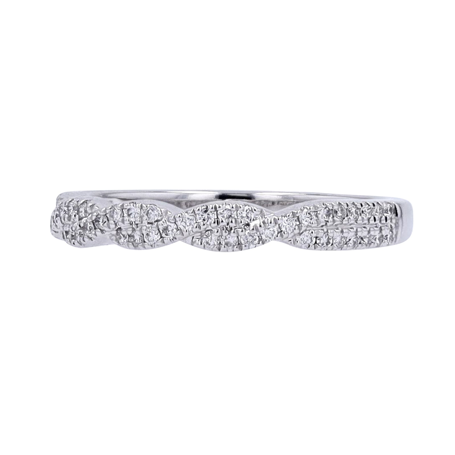 14K Twisted Diamond Band<p><strong>More Colors Available</p></strong>