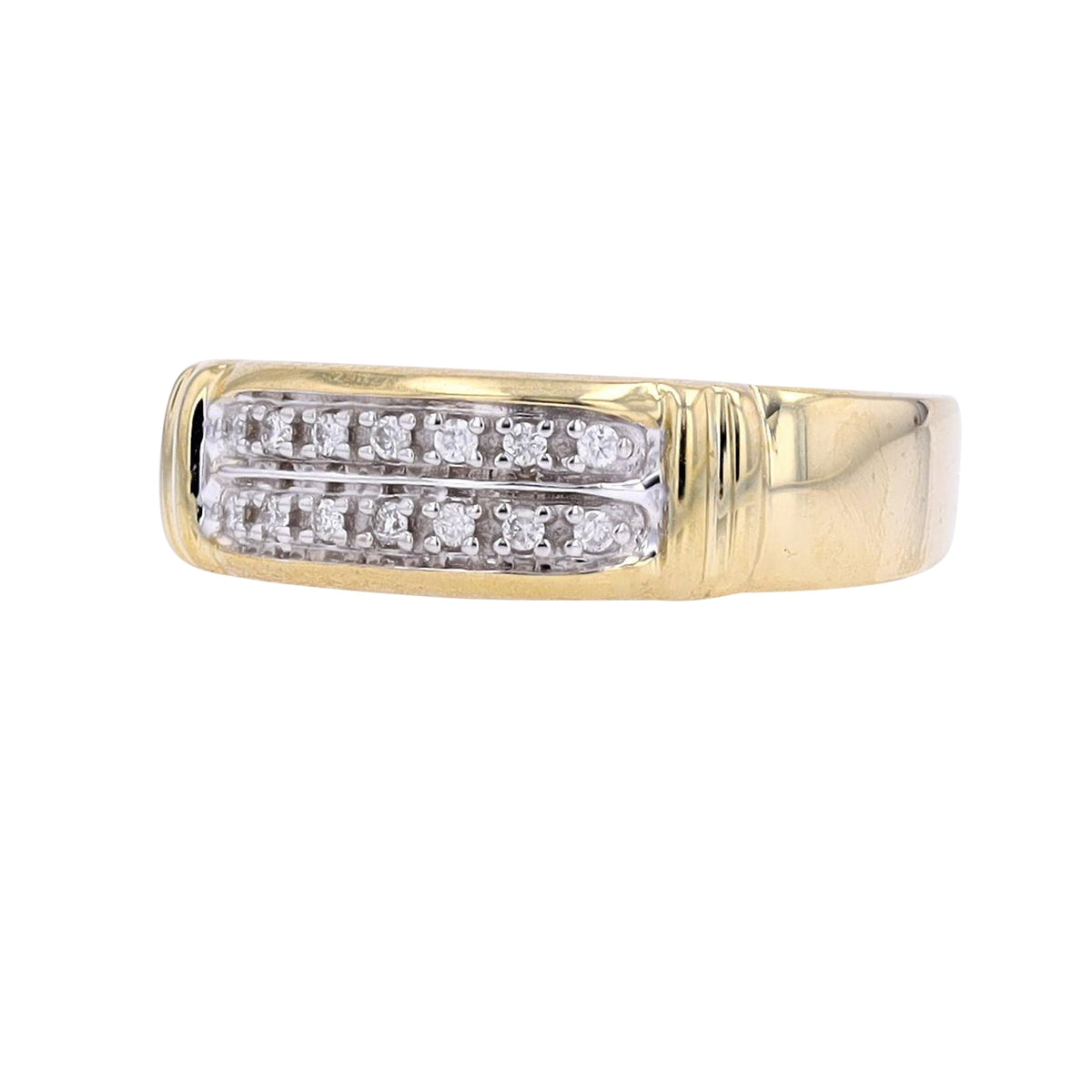 10K YG 0.07 CTW Diamond Wedding Band
