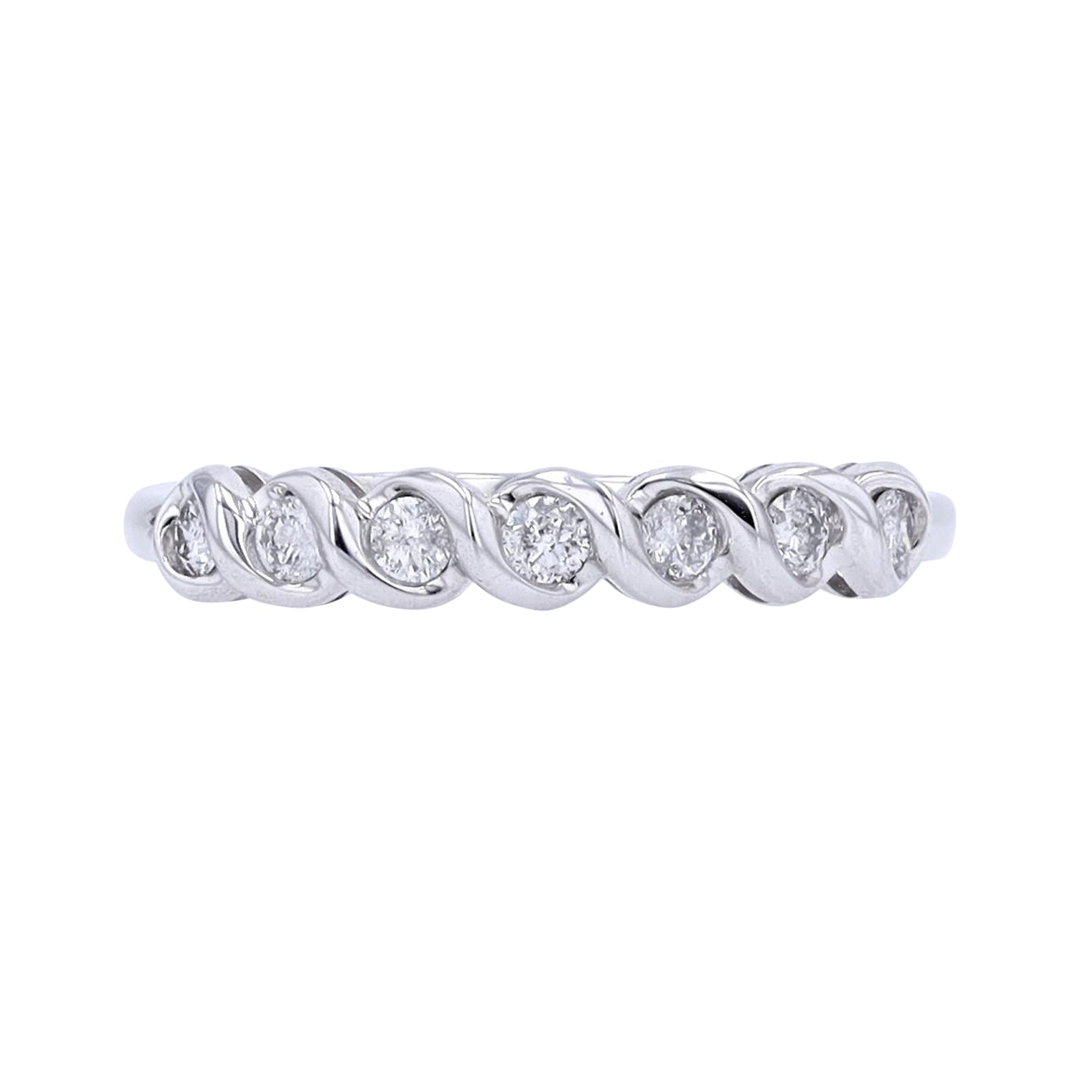 10K Diamond Twisted Diamond Band<p><strong>More Colors Available</p></strong>