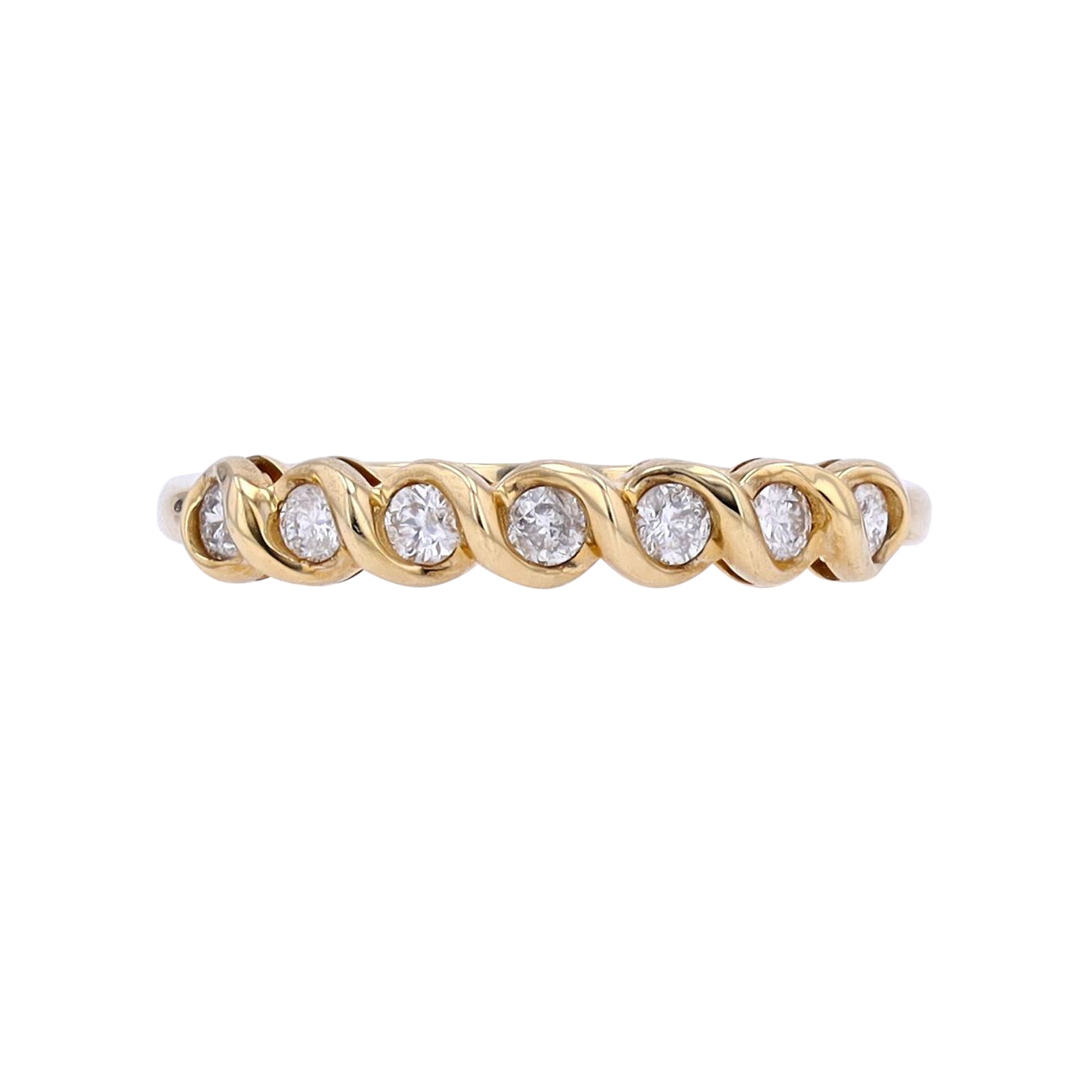 10K Diamond Twisted Diamond Band<p><strong>More Colors Available</p></strong>