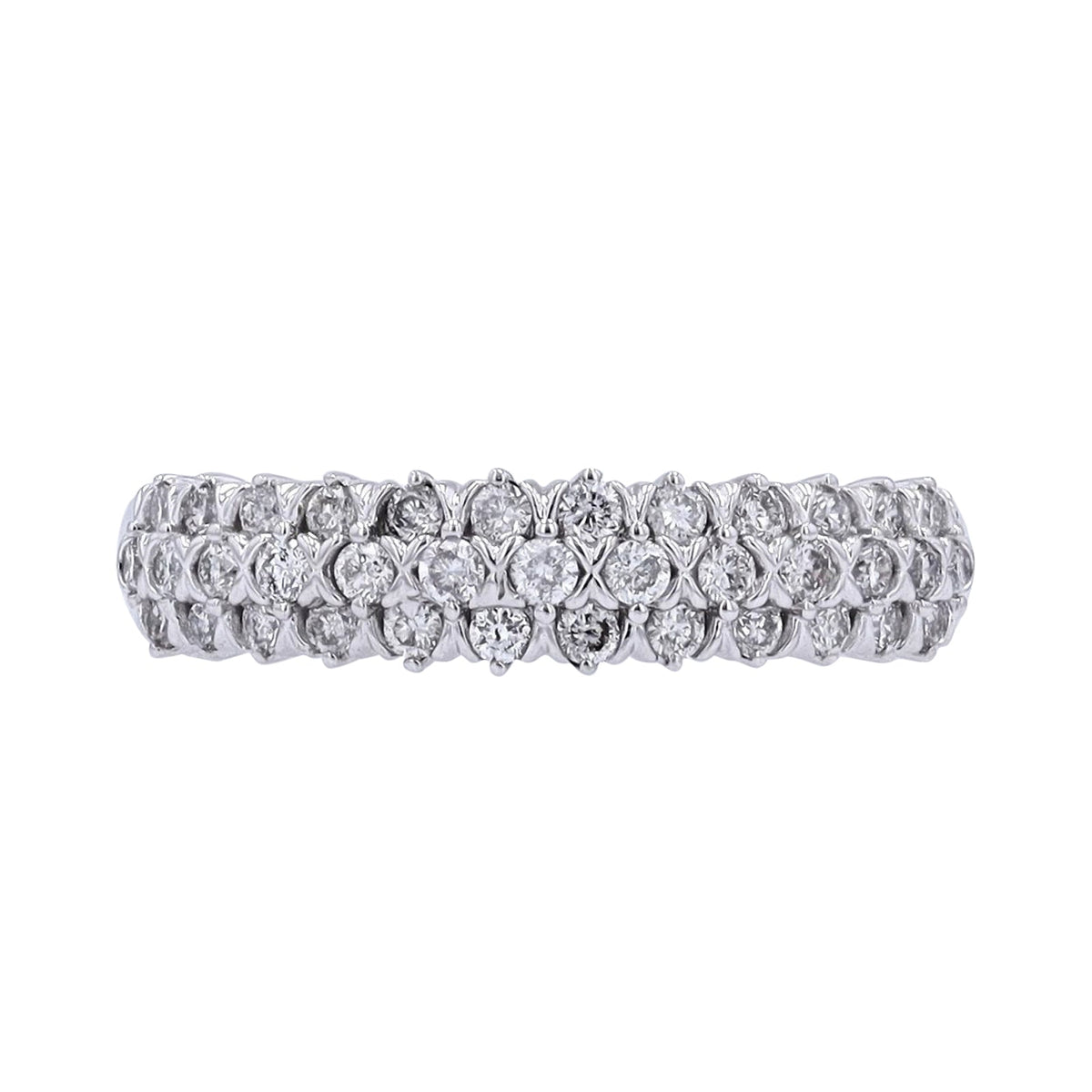14K WG 1/2 CT Diamond Band