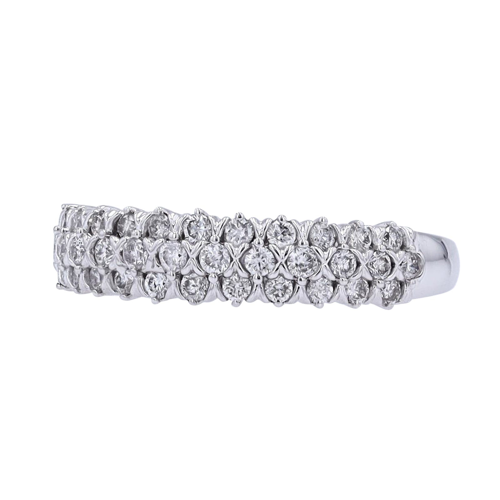 14K WG 1/2 CT Diamond Band