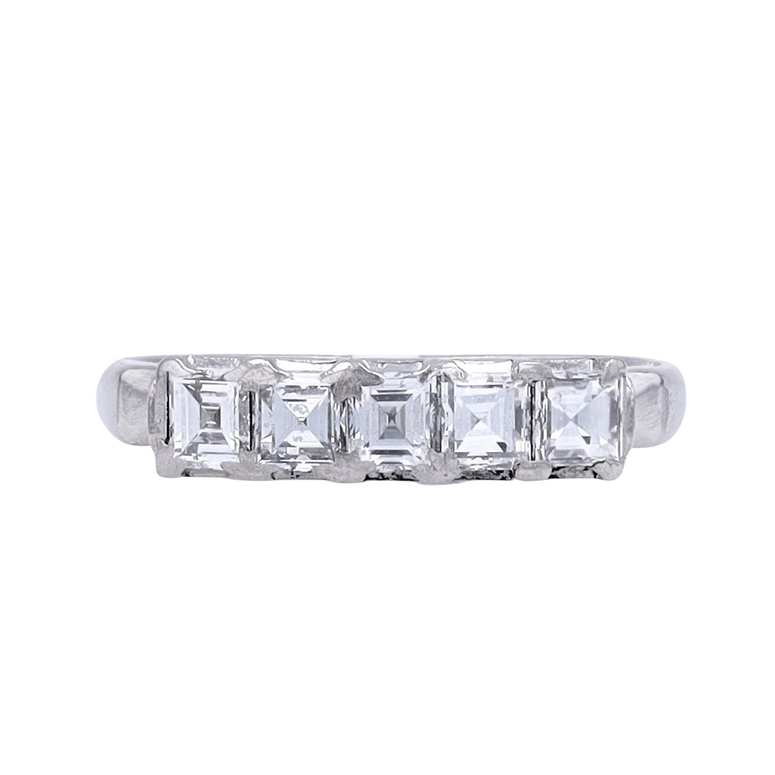 PT900 1.05 CT Diamond Five Stone Band