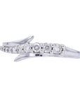 10K WG .25 CTW Diamond Bypass Ring
