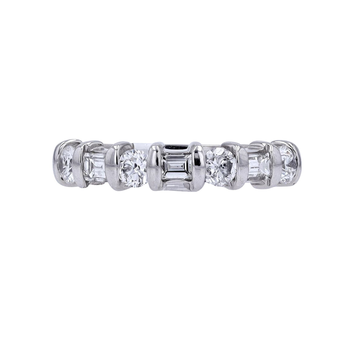 14K WG 1 CT Diamond Band