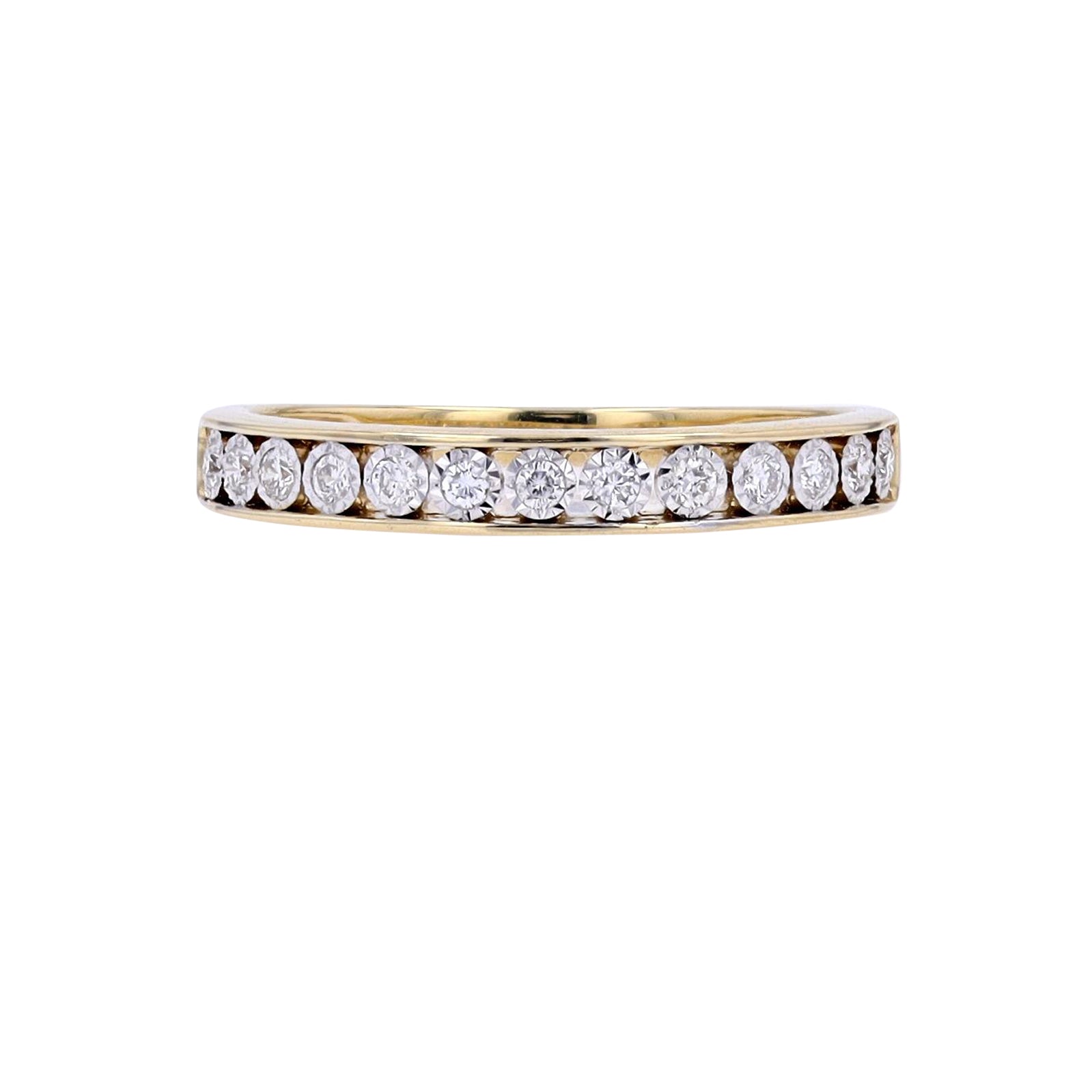 10K Miracle Set Diamond Band<p><strong>More Colors Available</p></strong>