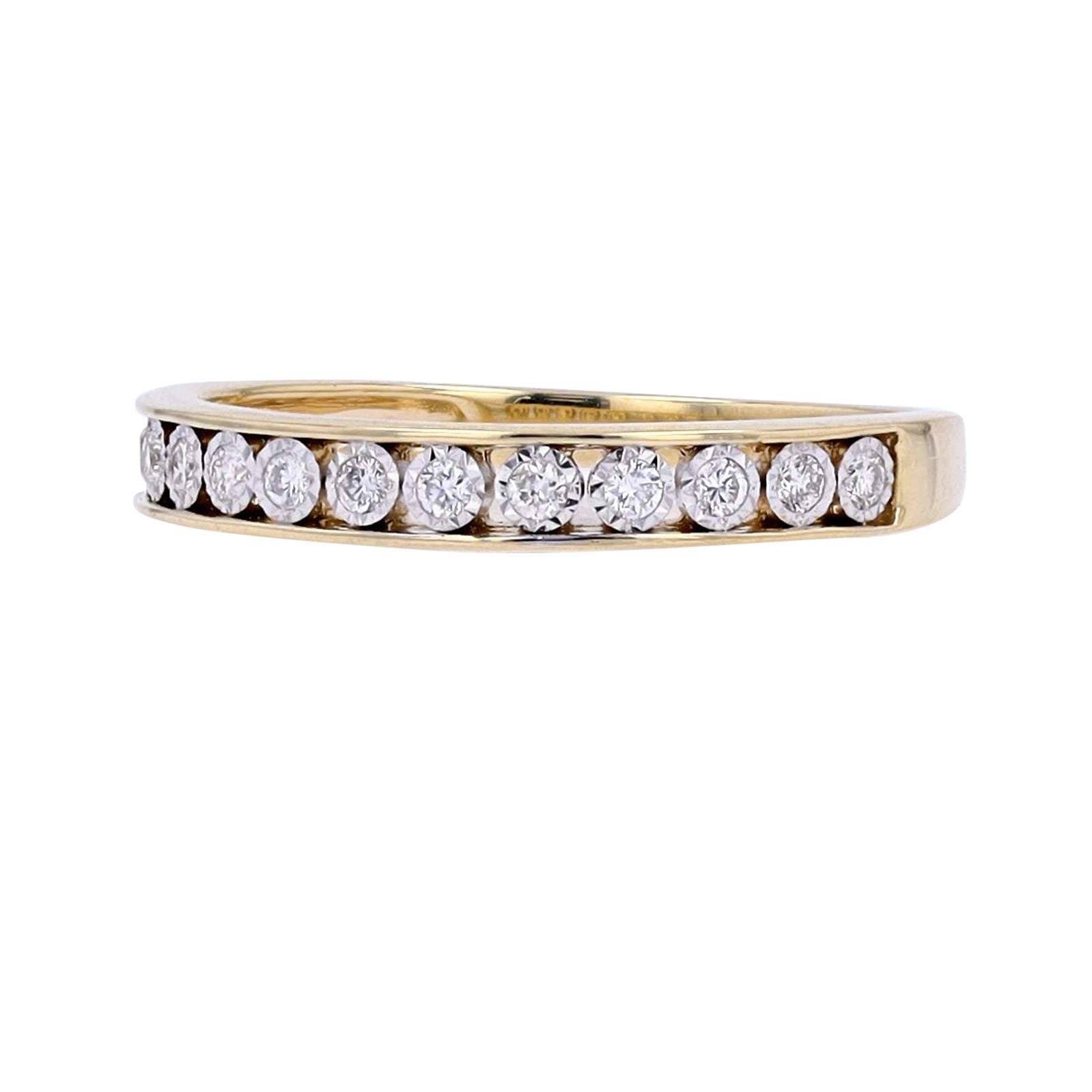 10K Miracle Set Diamond Band<p><strong>More Colors Available</p></strong>