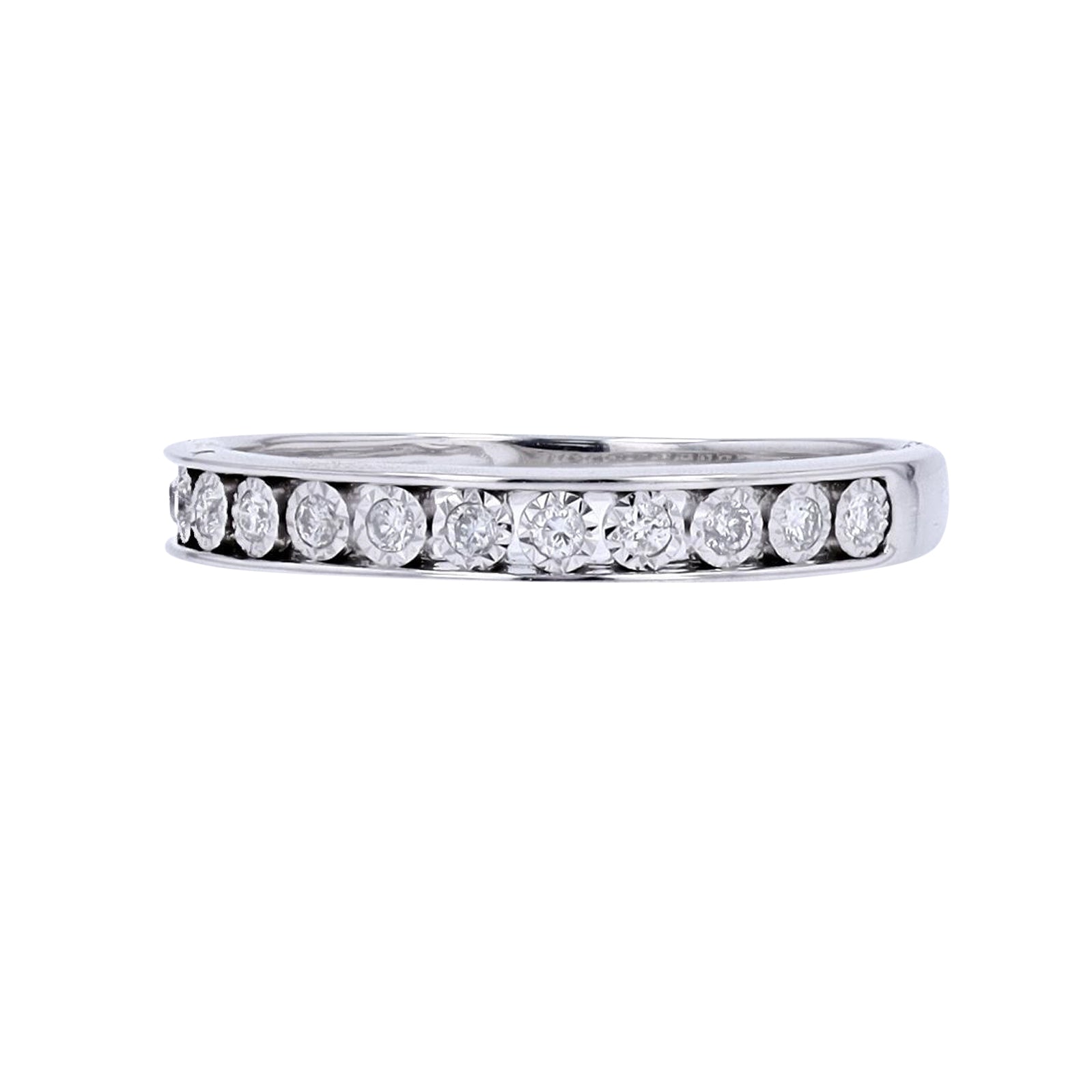 10K Miracle Set Diamond Band<p><strong>More Colors Available</p></strong>
