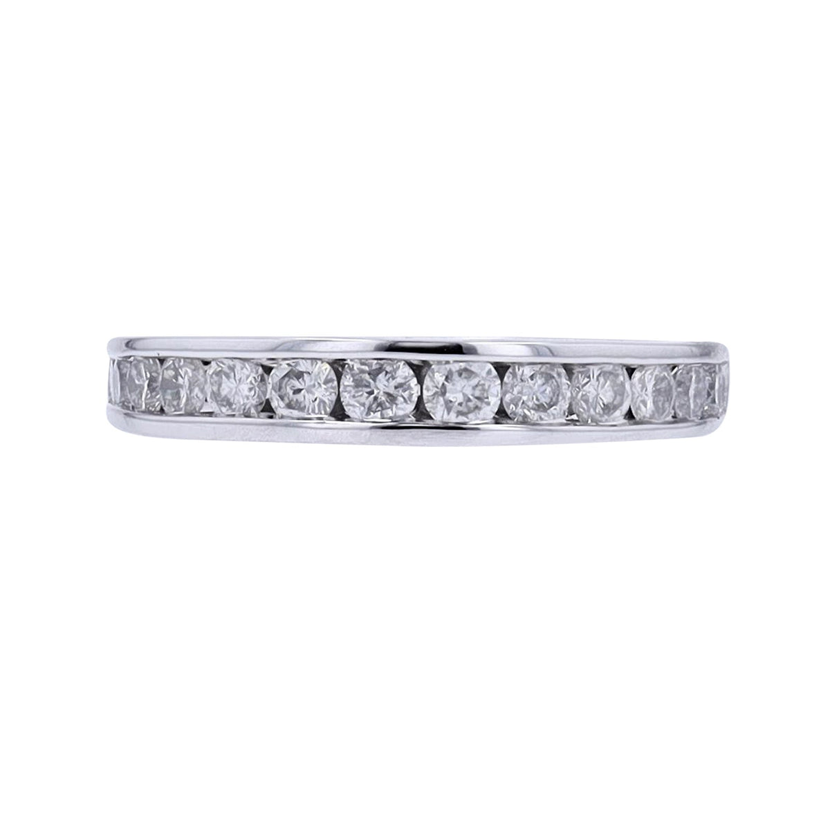 14K WG .71 CTW Diamond Band