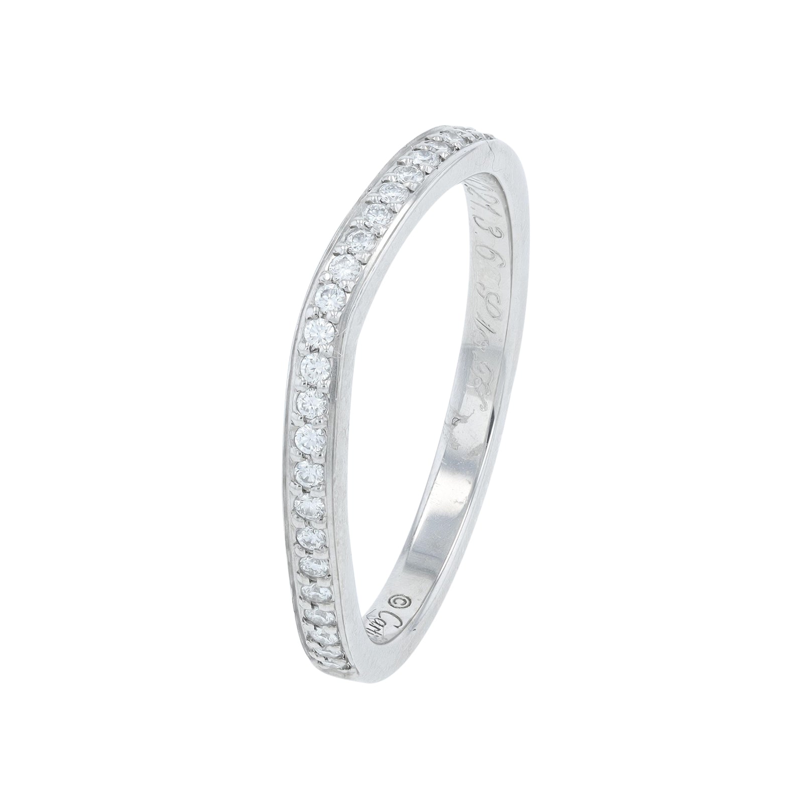 PT950 Cartier Ballerina Heart Band