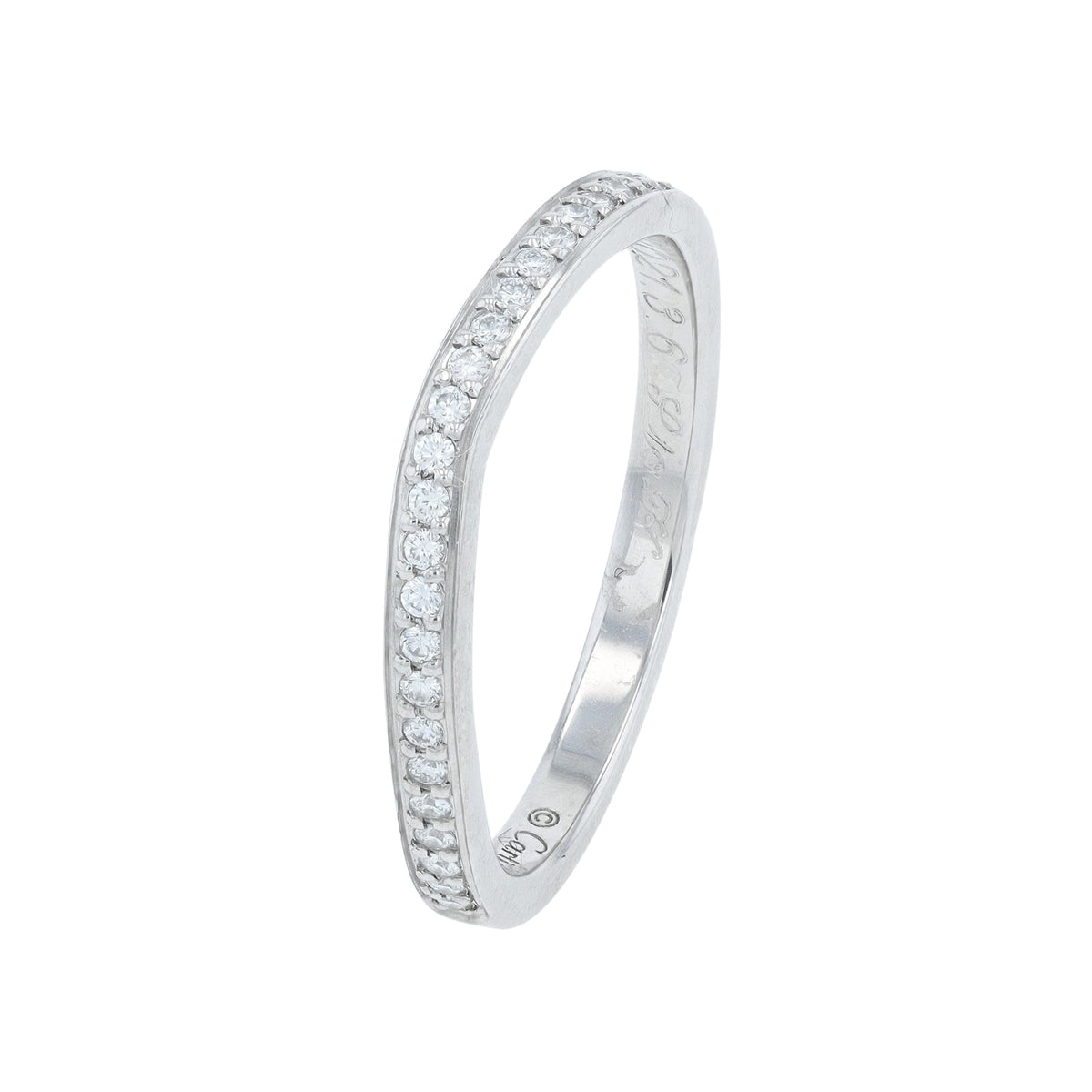 PT950 Cartier Ballerina Heart Band