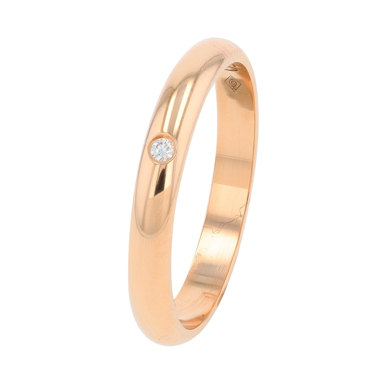 18K RG Cartier 0.01 CT Diamond Band