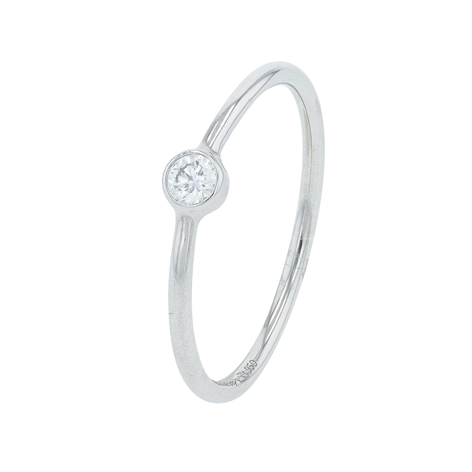 PT950 Tiffany & Co .06 CT Diamond Band