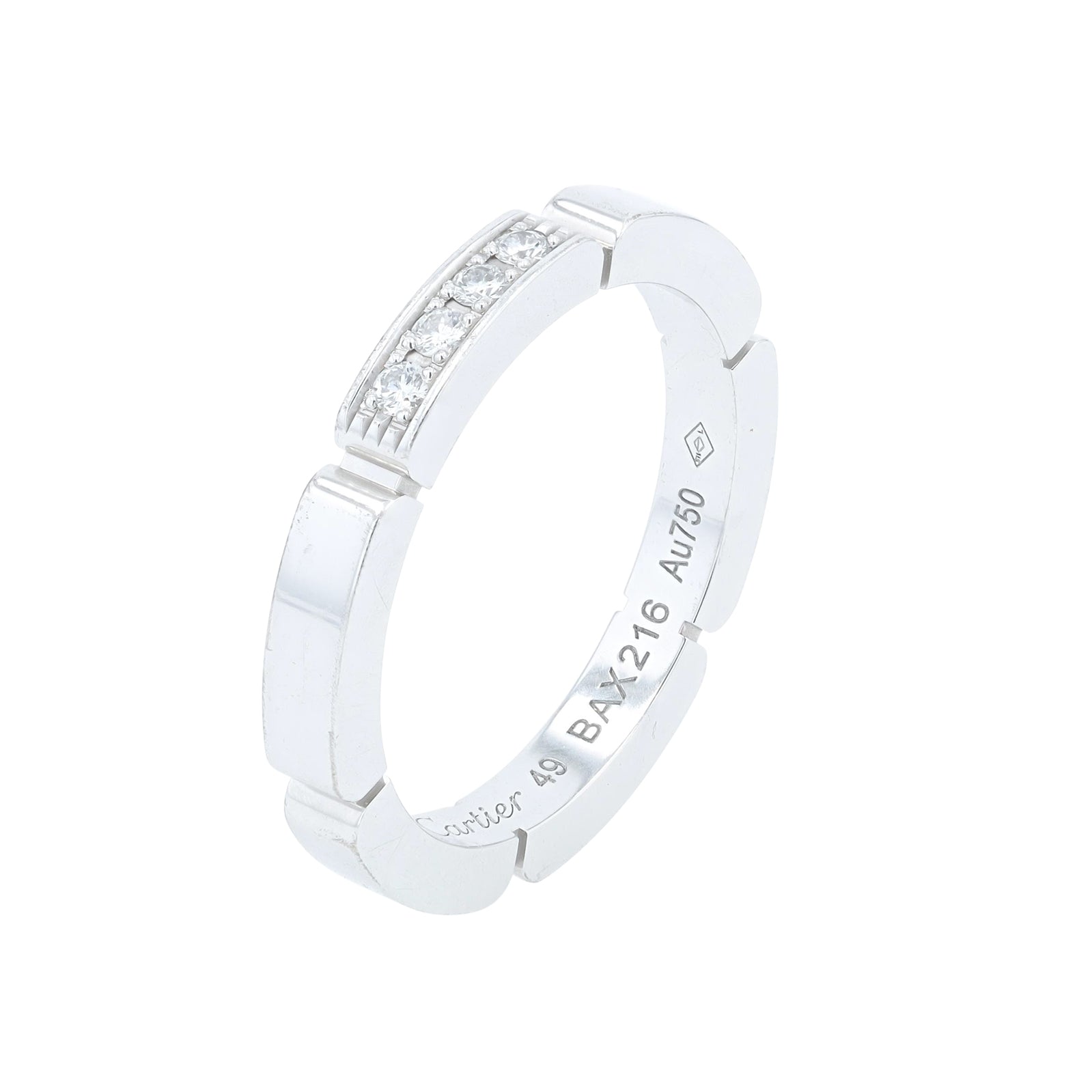18K WG Cartier Diamond Band