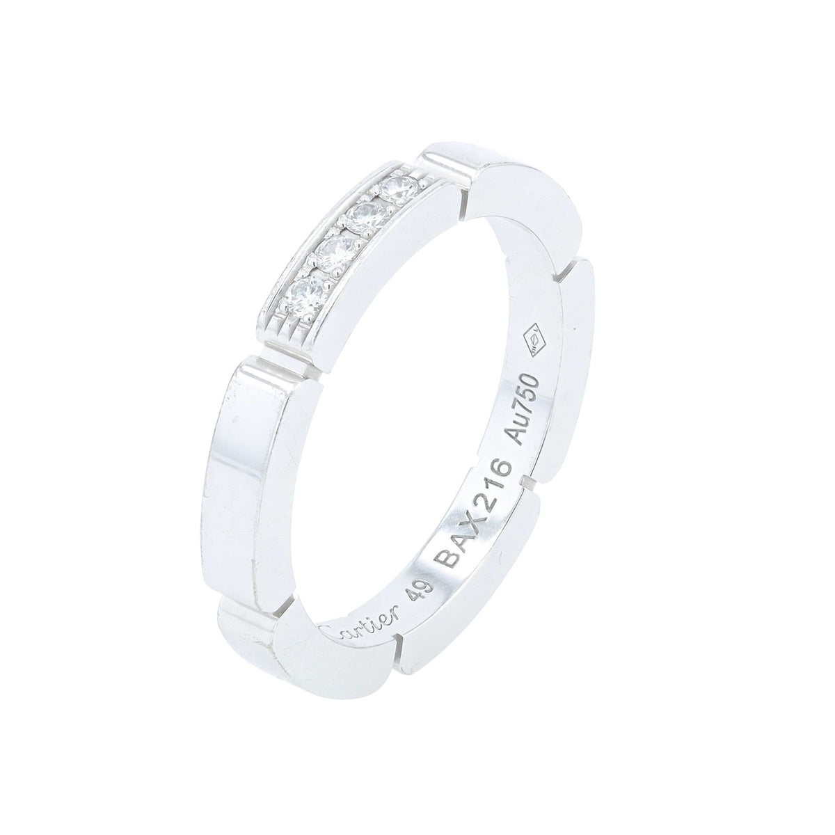 18K WG Cartier Diamond Band