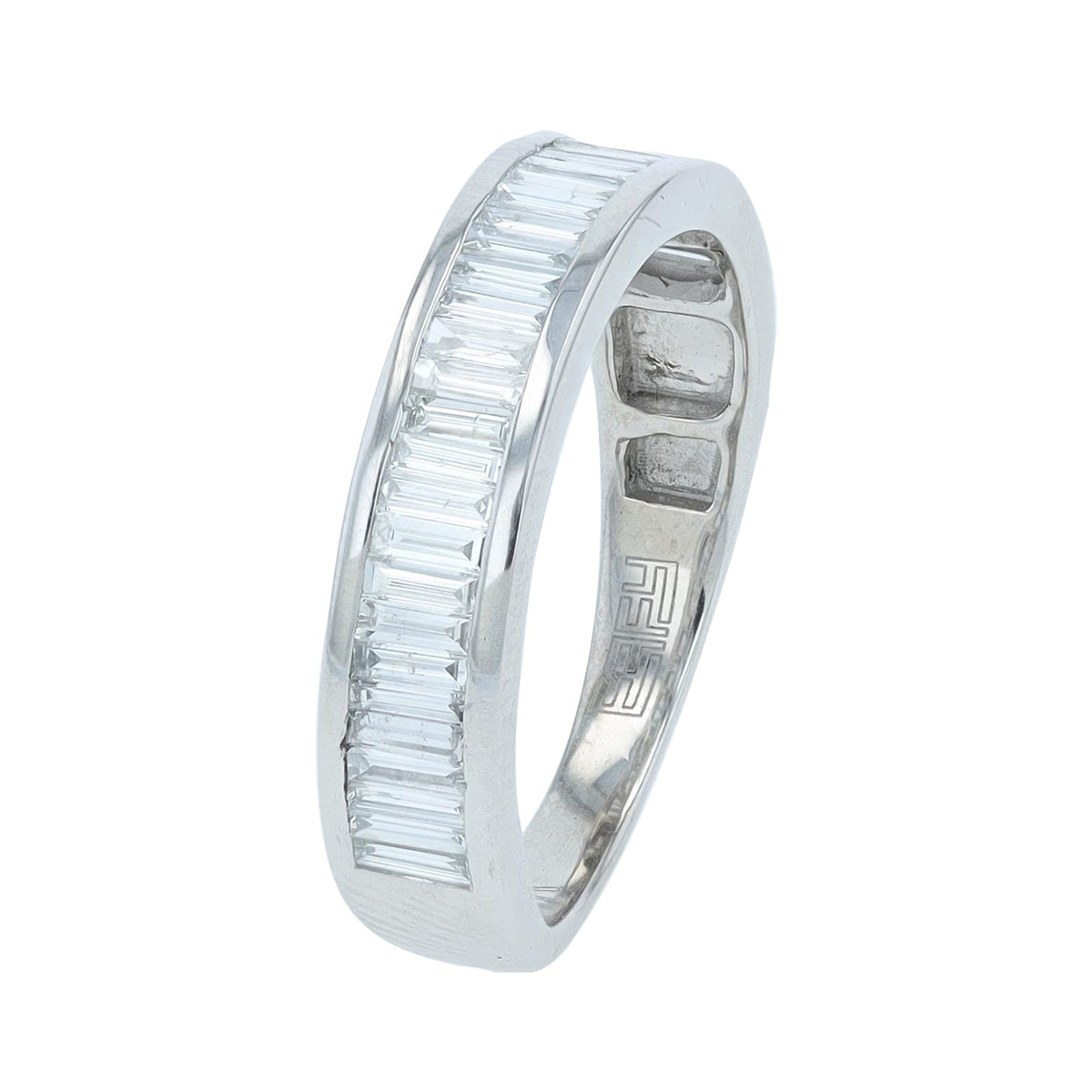 14K WG .85 CTW Diamond Band
