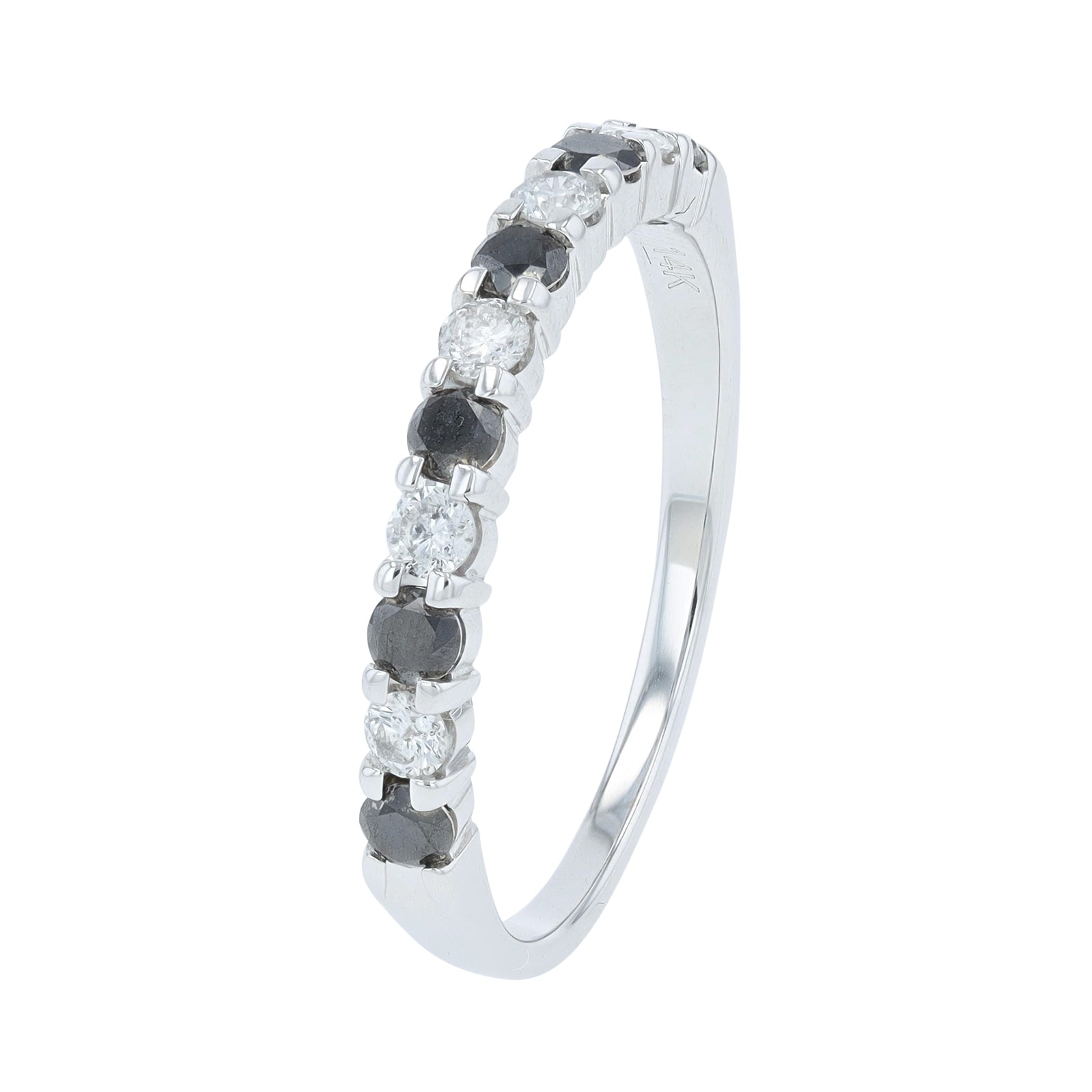 14K WG 1/2 CTW Diamond Band
