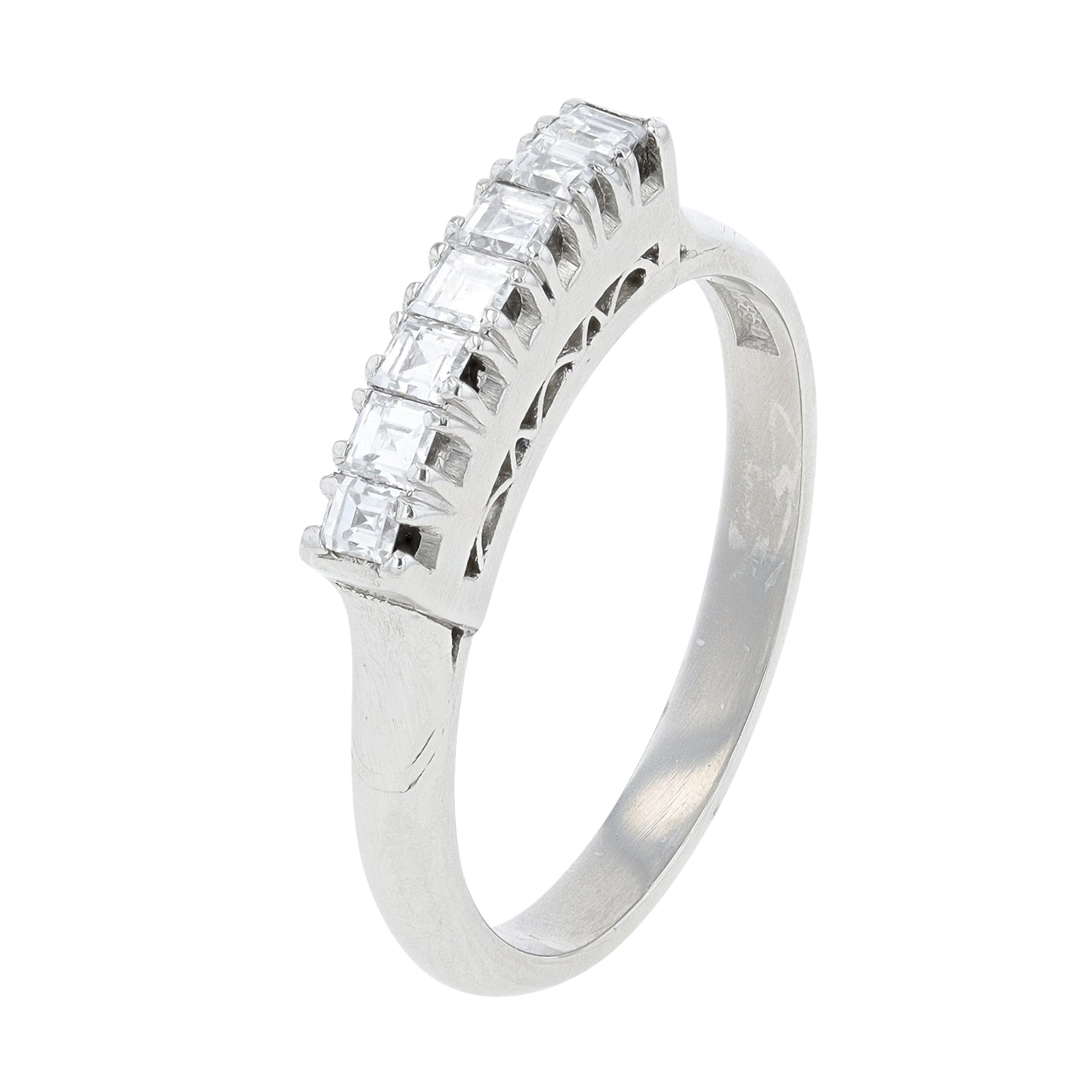 Platinum 0.38 CT Diamond Band