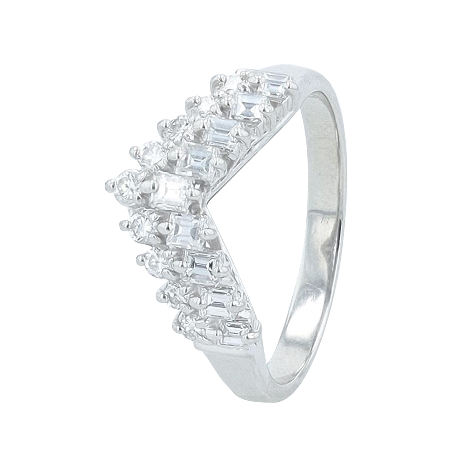 PT900 0.51CT Diamond Ring Wrap
