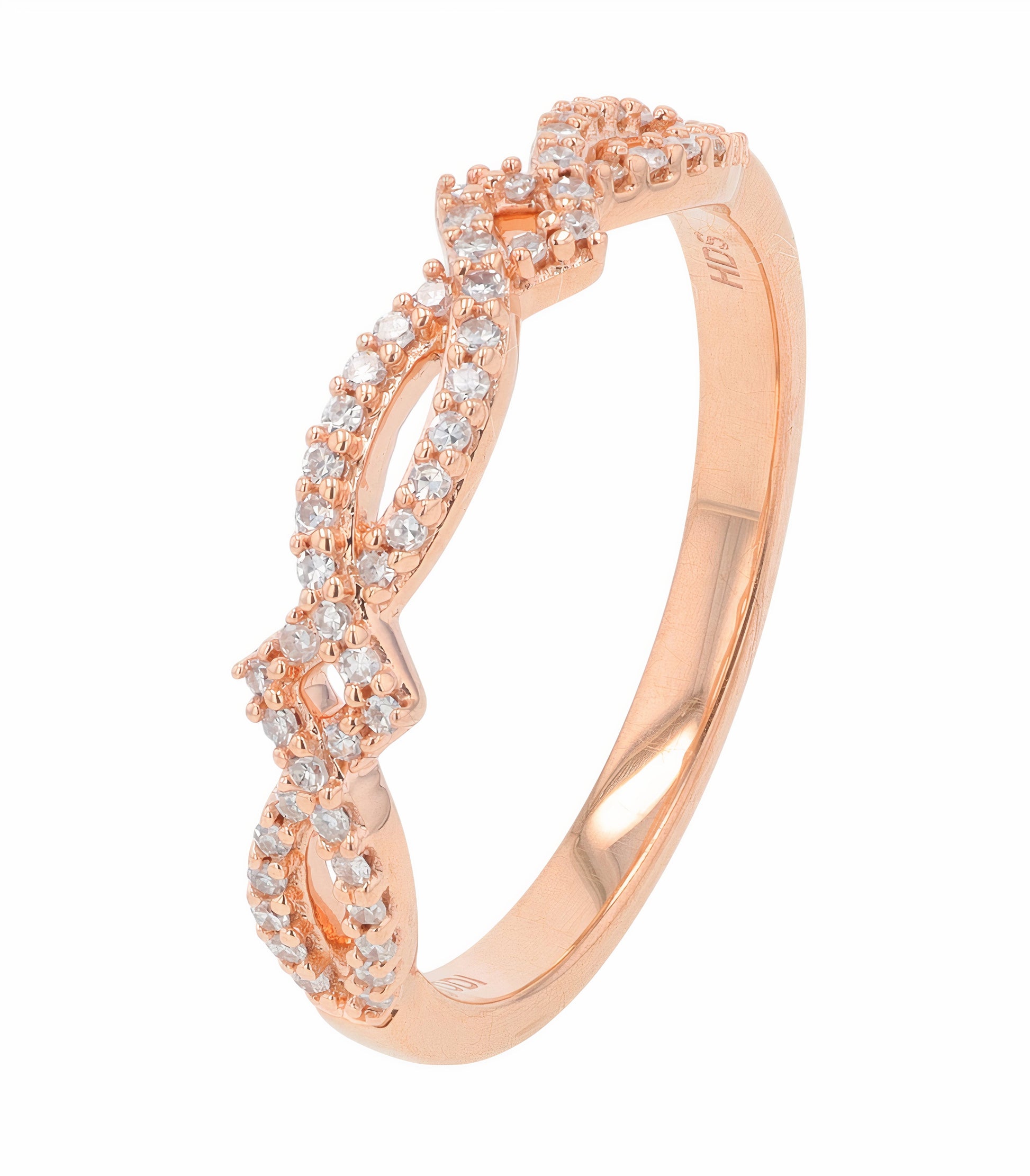 10K RG .15 CTW Diamond Band