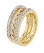 14K YG 0.85 CT Diamond Wide Band