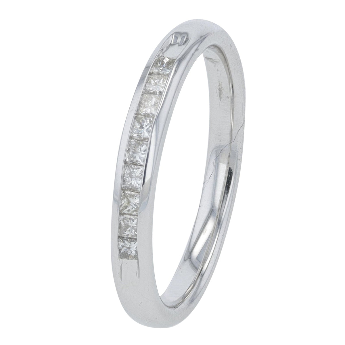14K WG 1/4 CT Diamond Band